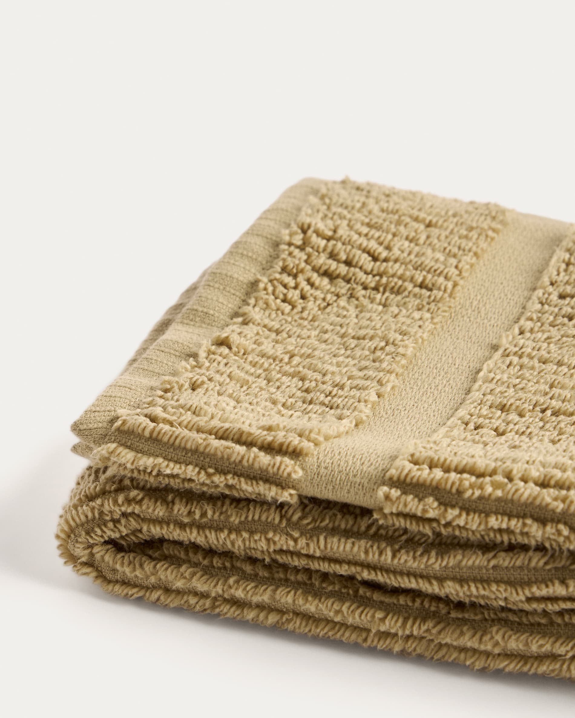 Olvira 100% cotton dark green jacquard face towel 30 x 50cm
