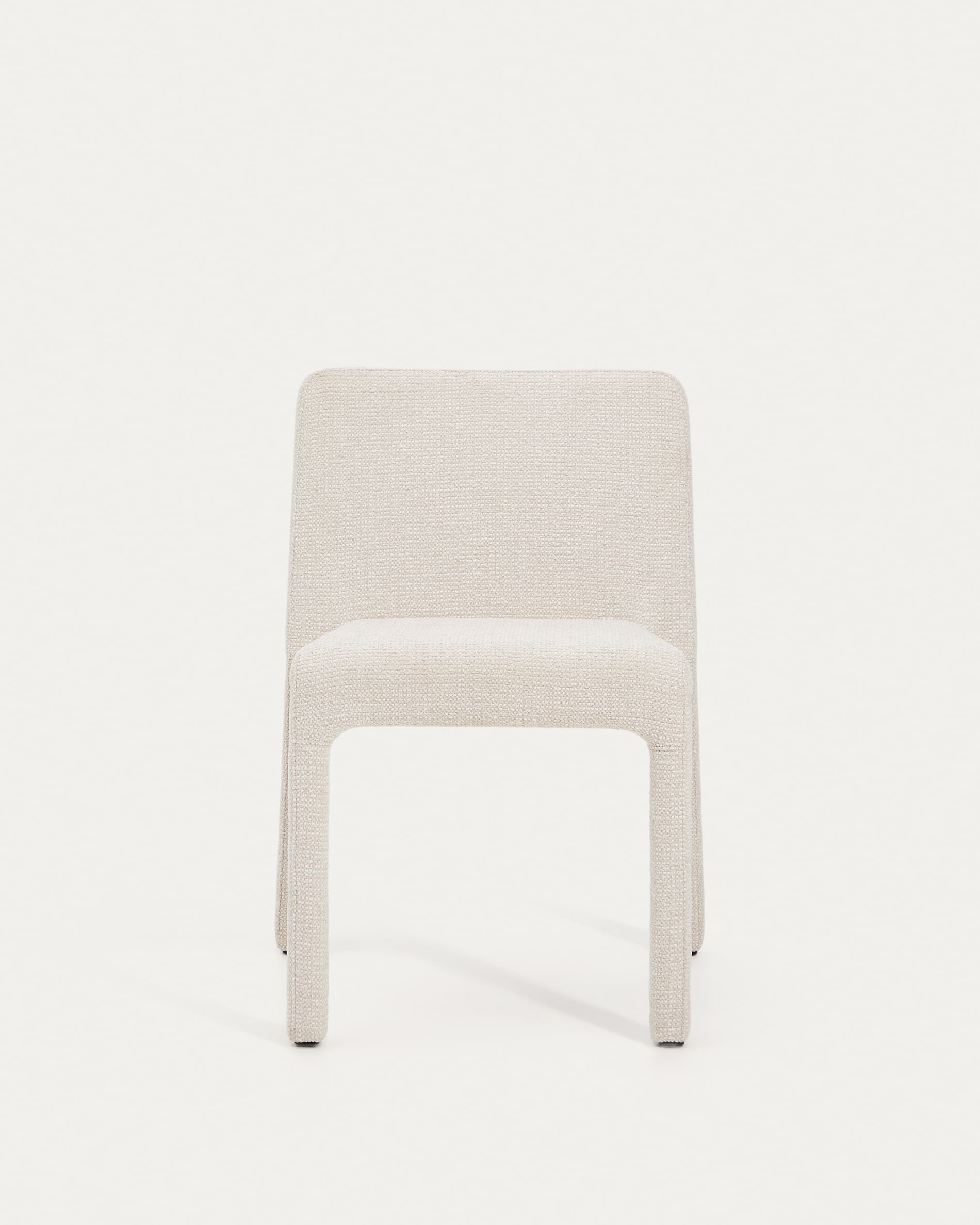 Loria beige chenille stackable chair FSC 100%