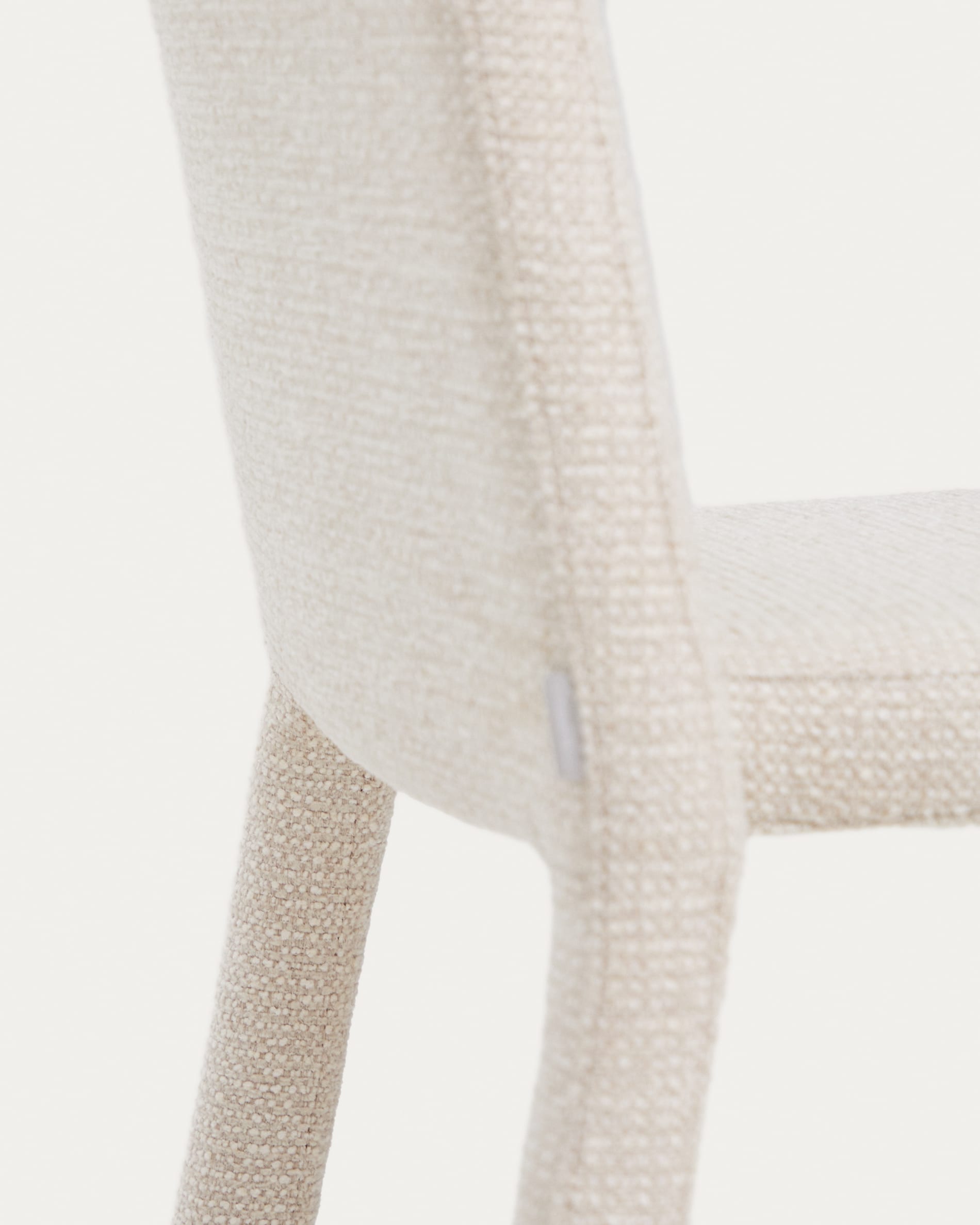 Loria beige chenille stackable chair FSC 100%