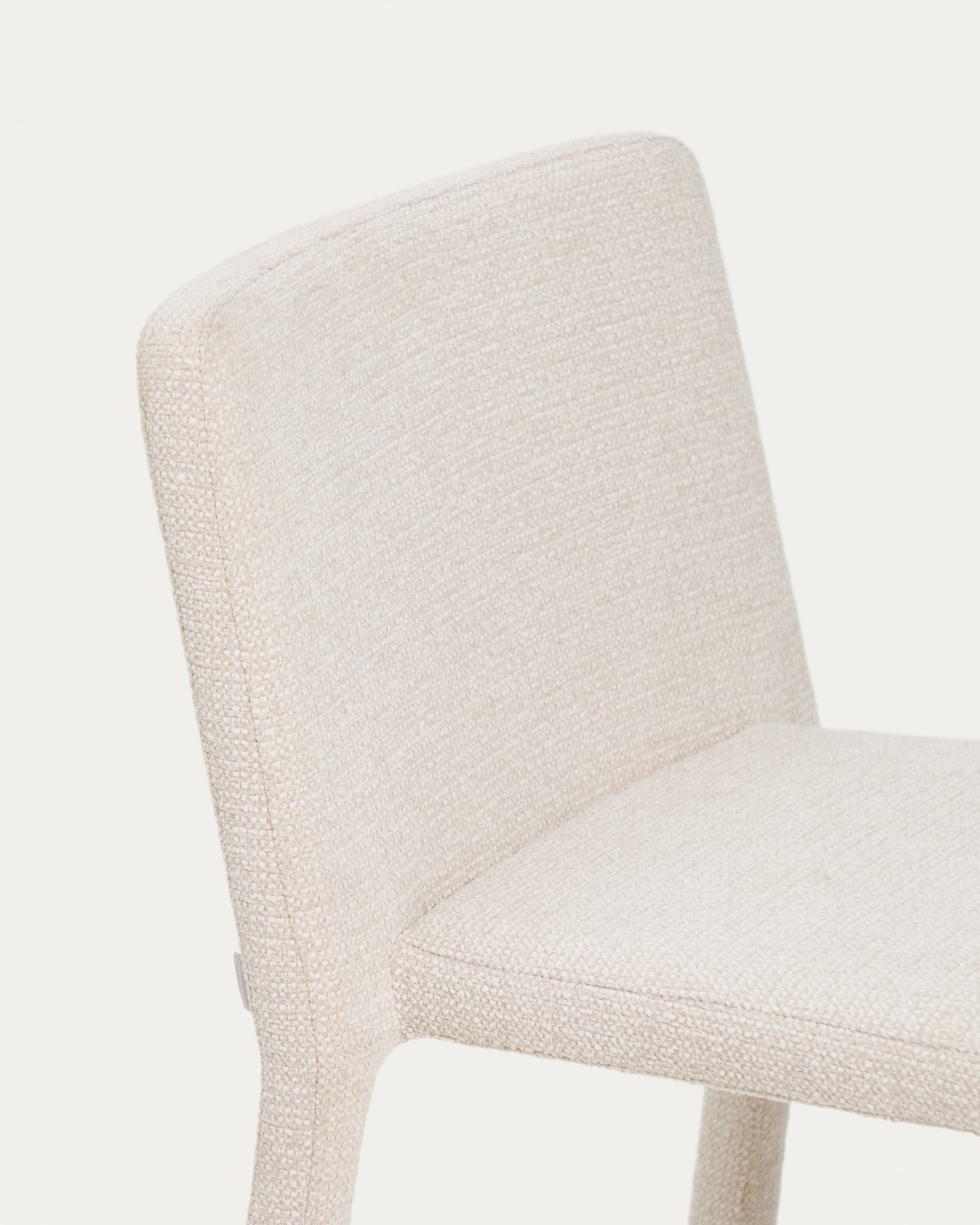 Loria beige chenille stackable chair FSC 100%