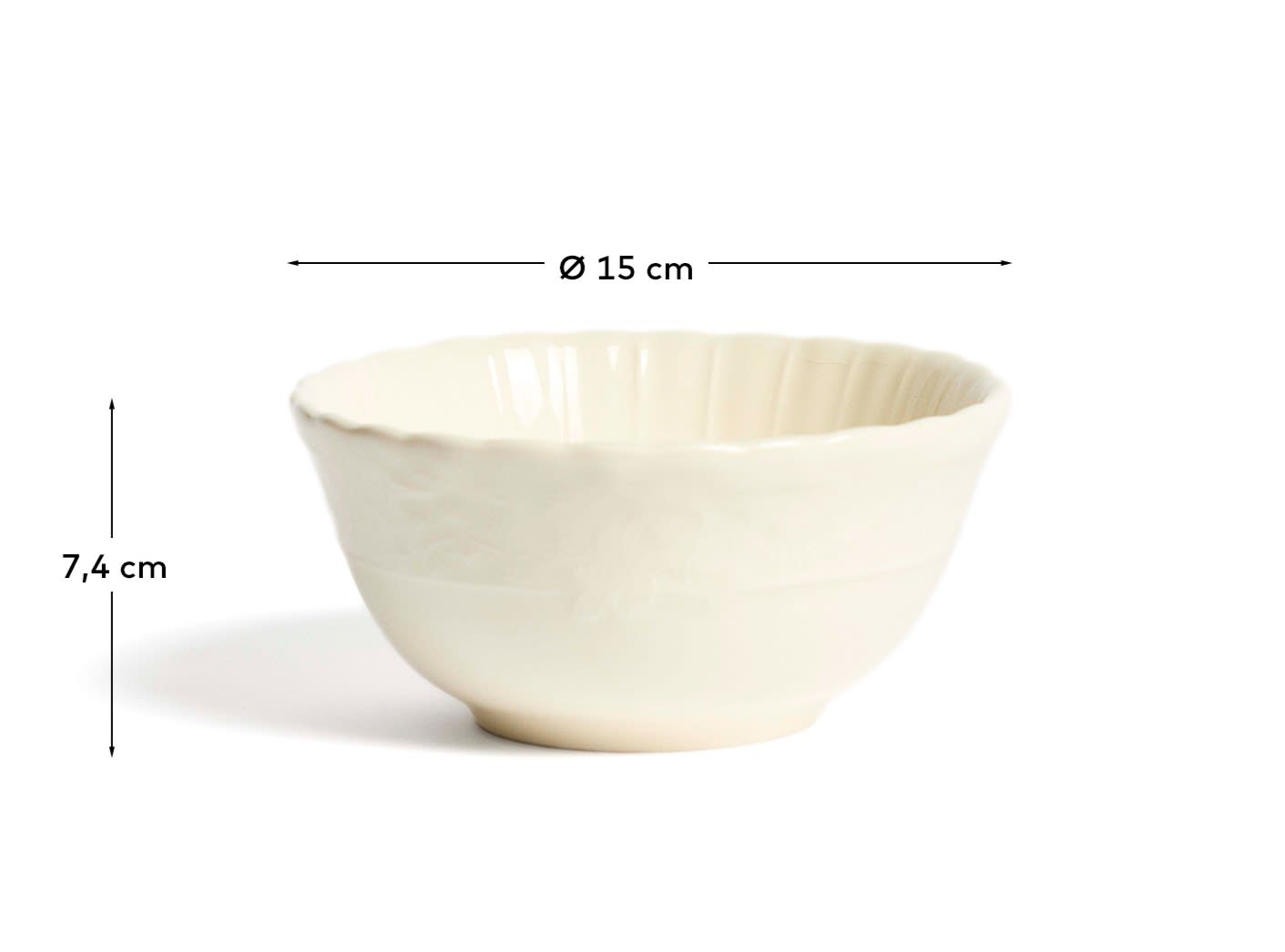 Beige Varla ceramic bowl