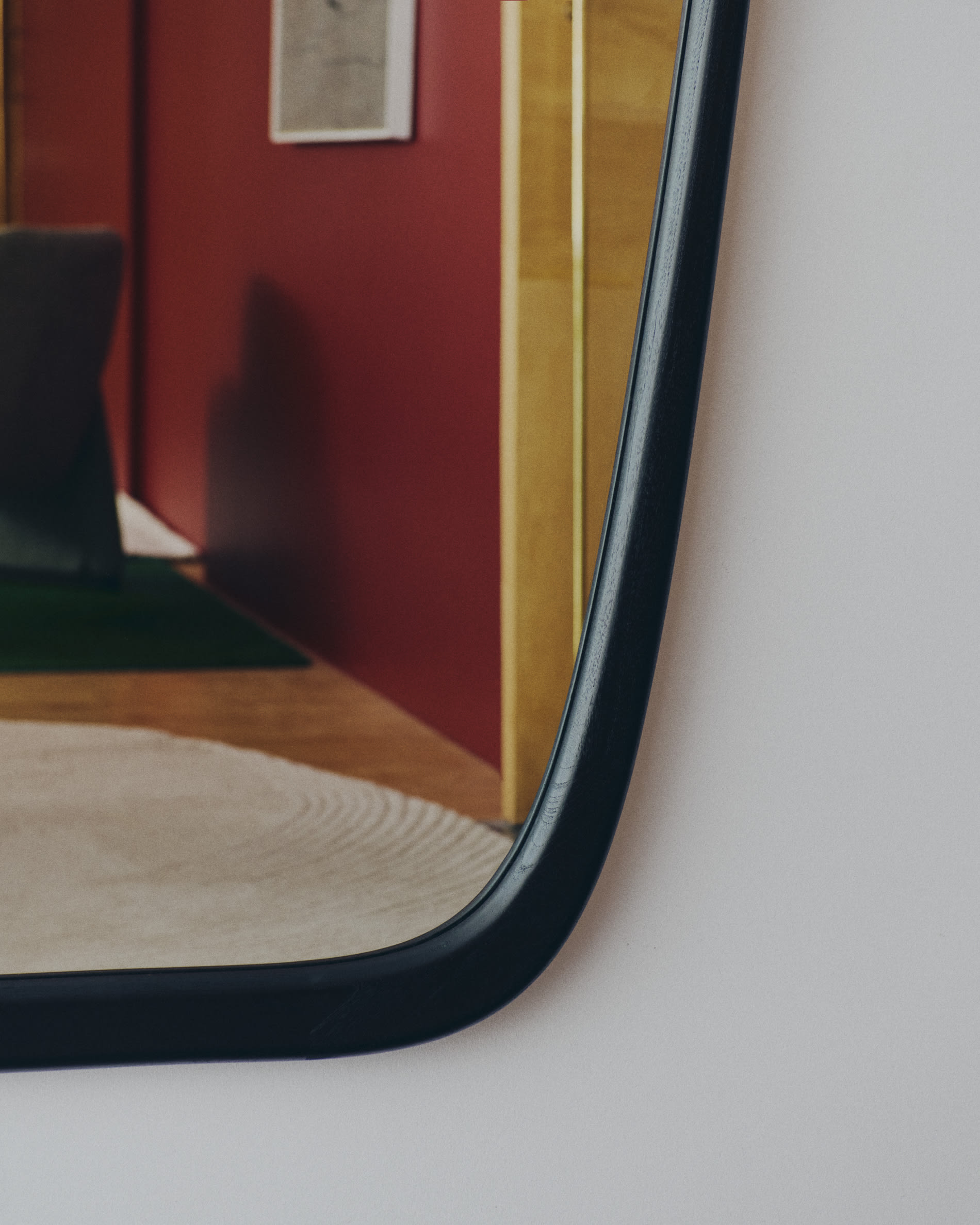 Alura black teak wood mirror 94.5 x 192cm FSC 100%
