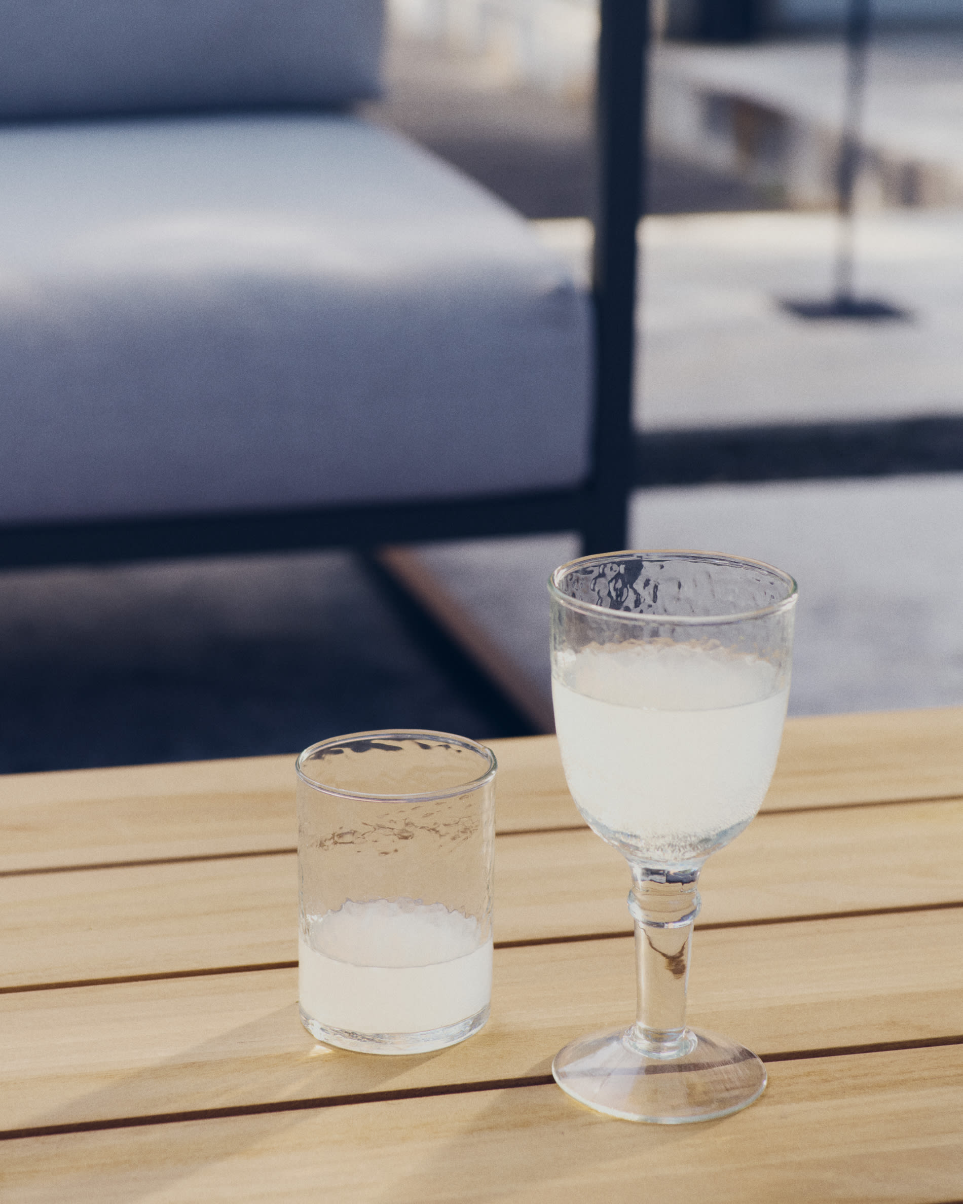 Vinea wine glass made of transparent recycled glass