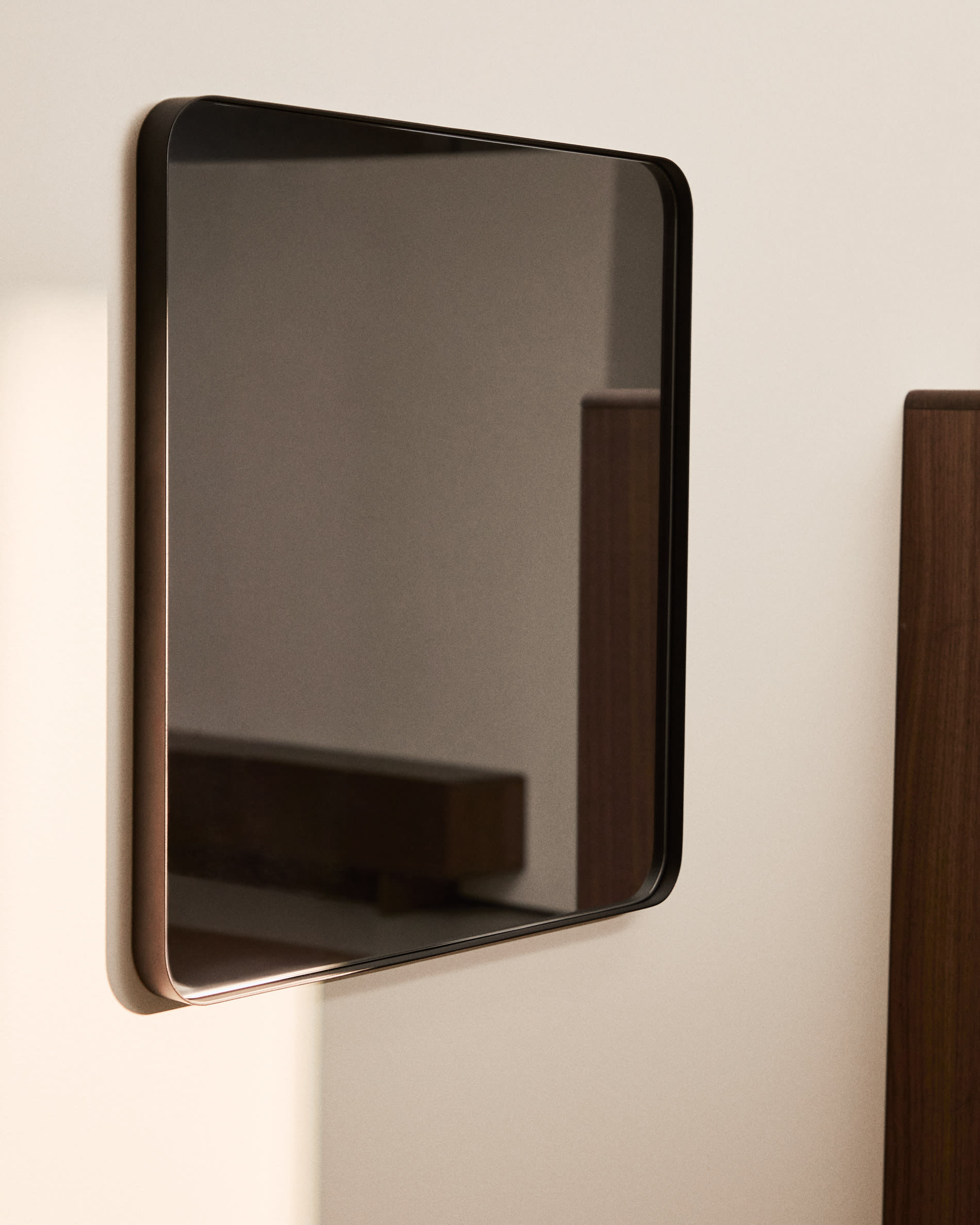 Marco black metal mirror 60 x 60cm