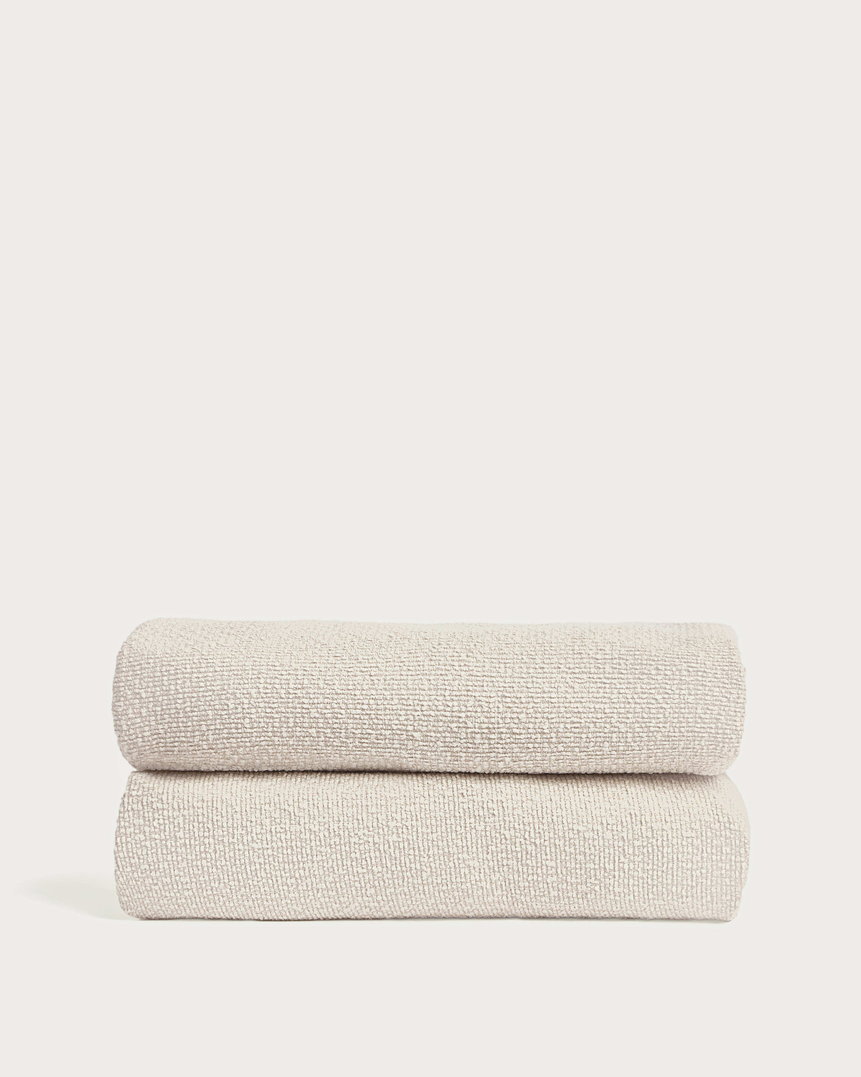 Martina bed cover in ecru chenille for mattress 160 x 200cm