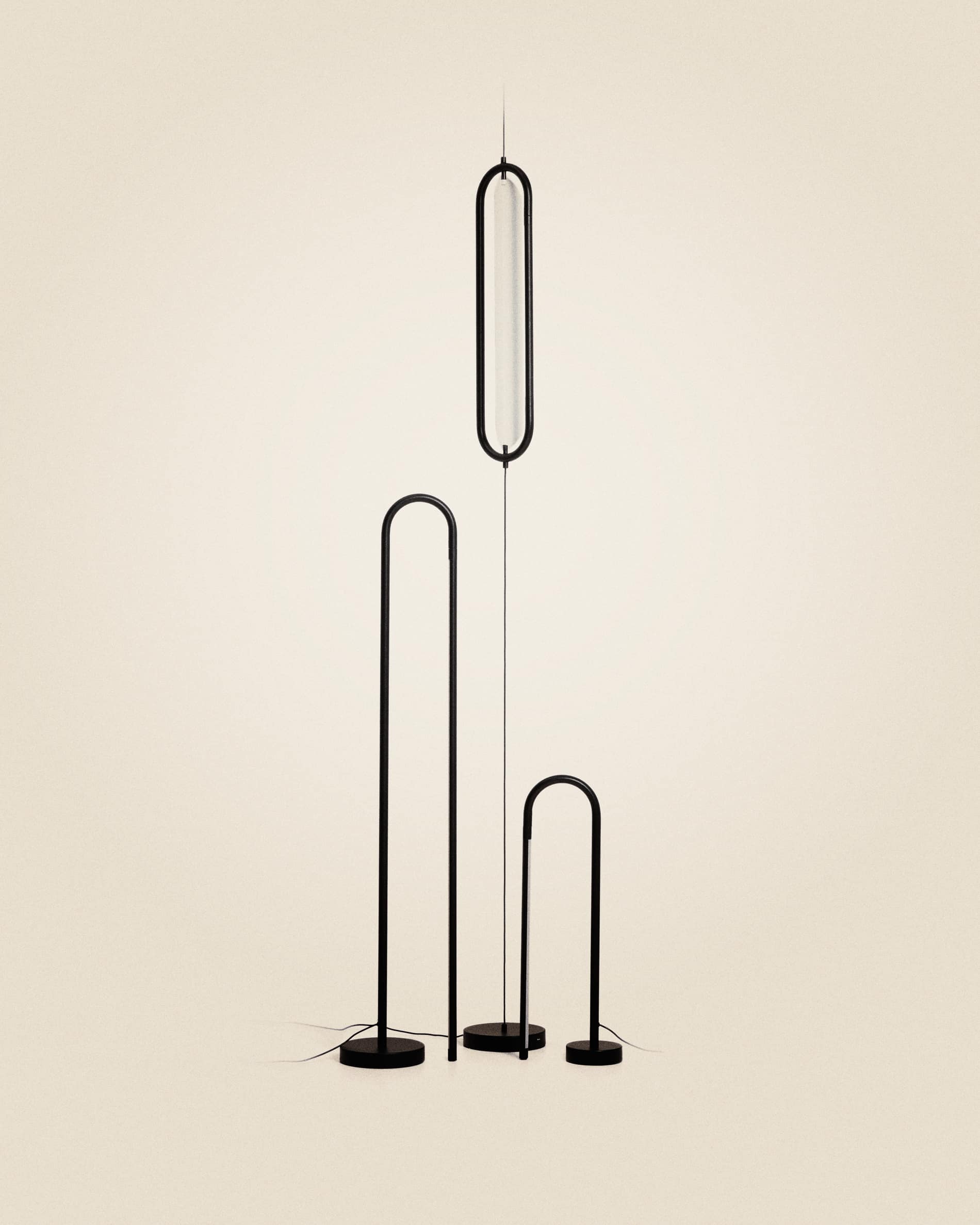 Bow black aluminium ceiling lamp Ø 16 cm