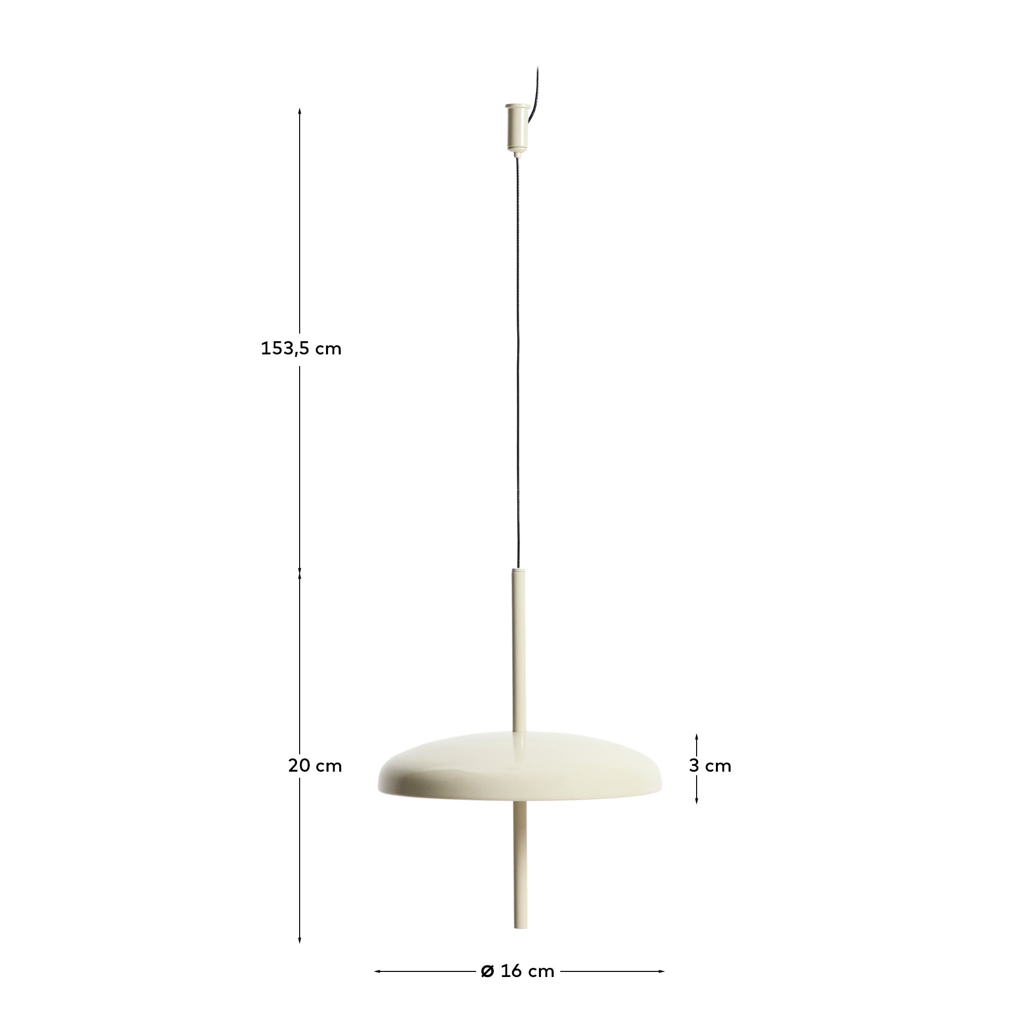 Porte light grey aluminium portable ceiling lamp Ø 16 cm