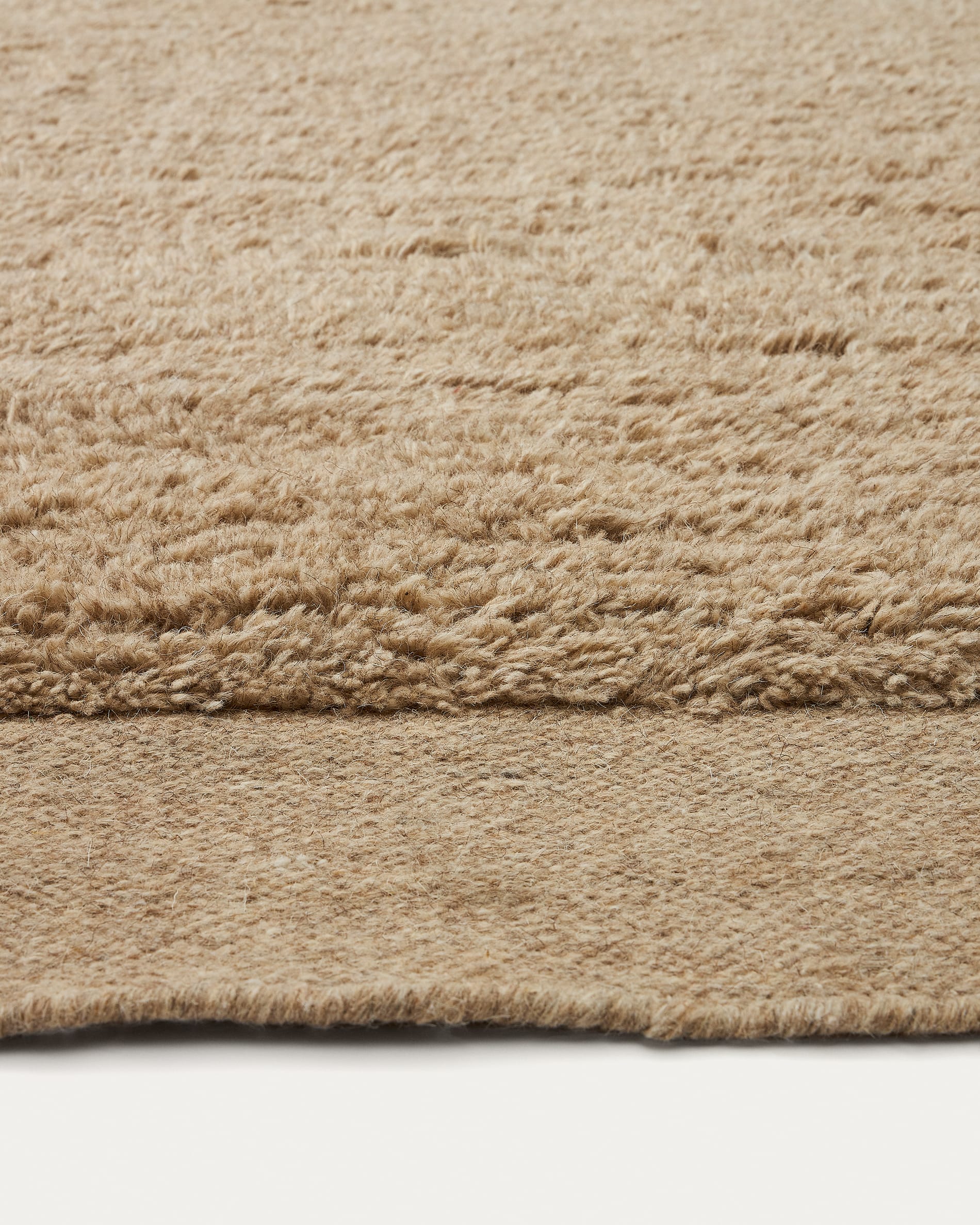 Marely beige wool rug 300 x 200cm