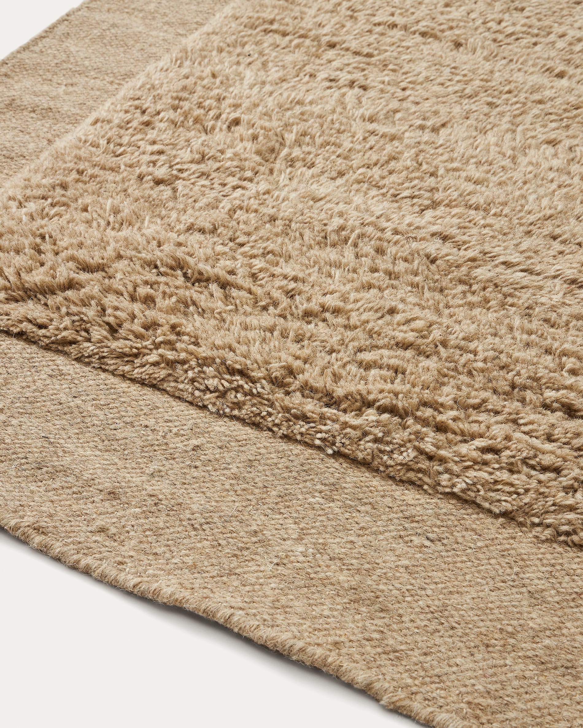 Marely beige wool rug 300 x 200cm