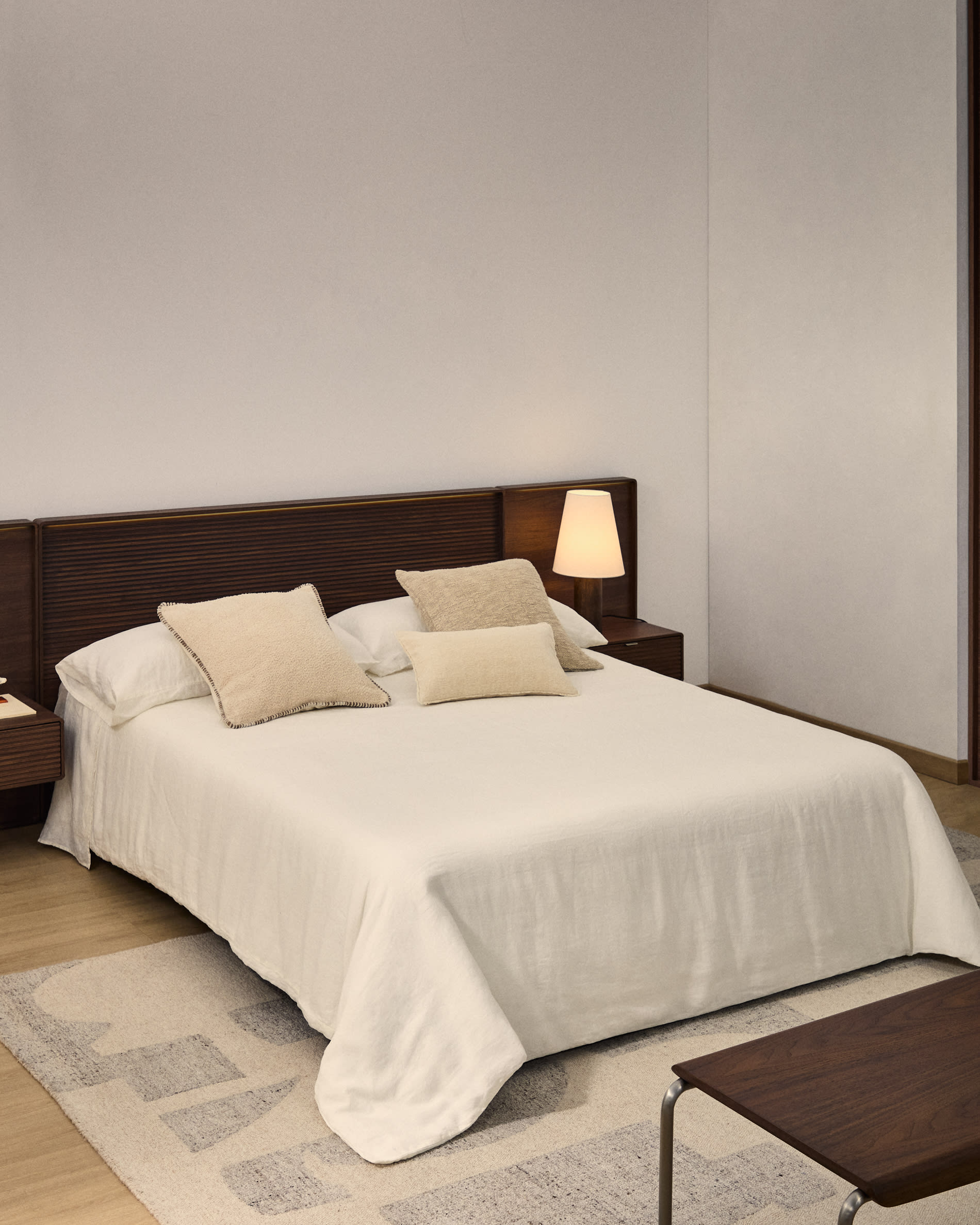 Simmel duvet cover and pillowcase set in ecru linen blend for 150 cm bed