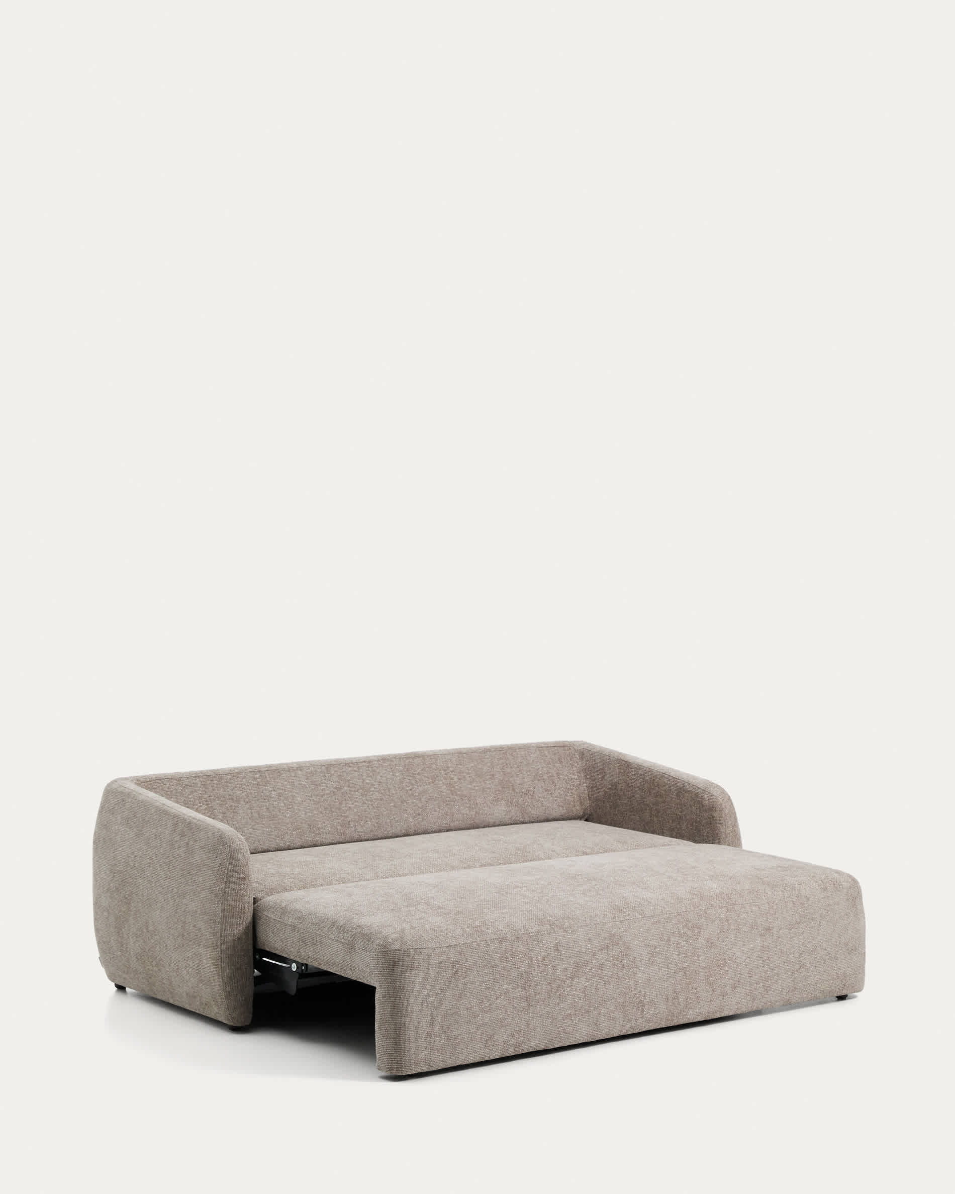 Laira 3-seater sofa bed in taupe chenille 218cm FSC Mix Credit