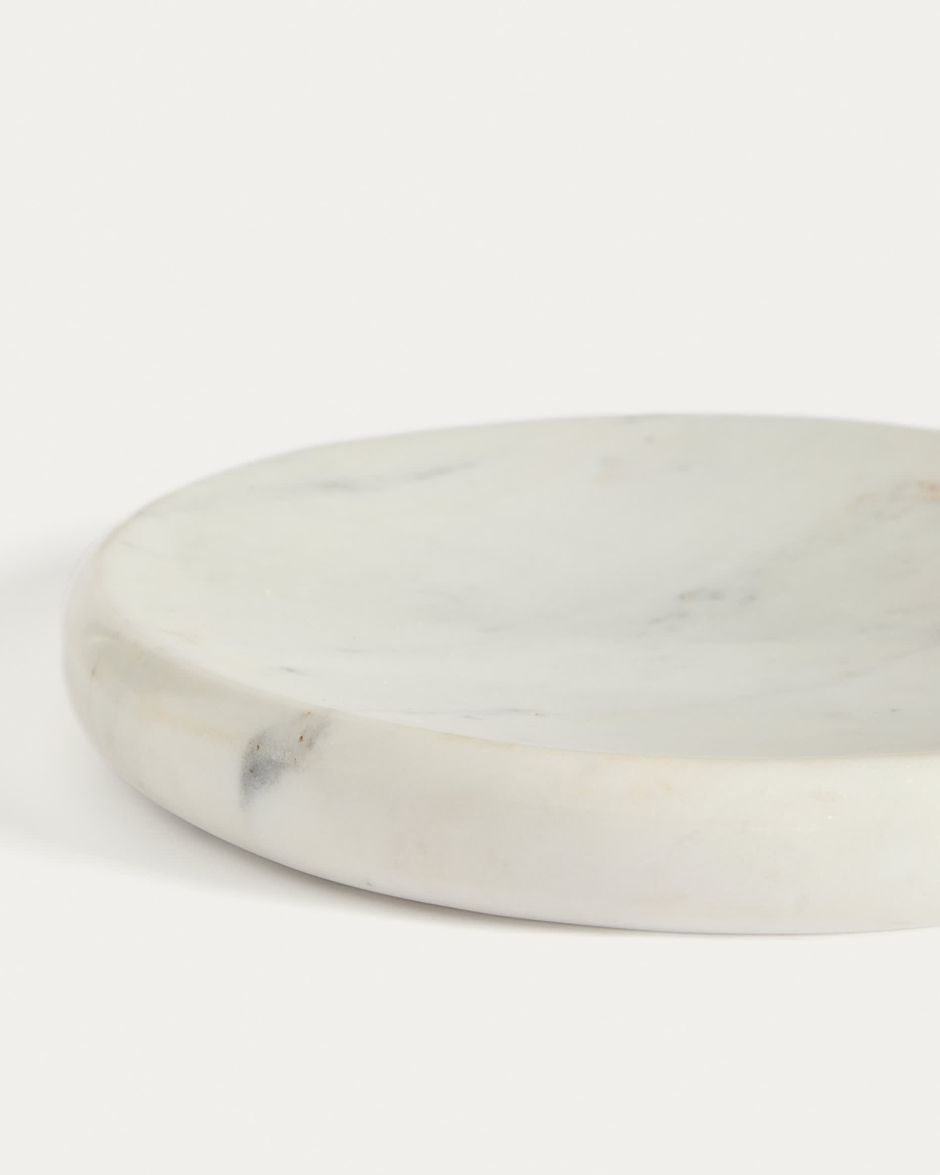 Obena tray in white marble Ø 25 cm