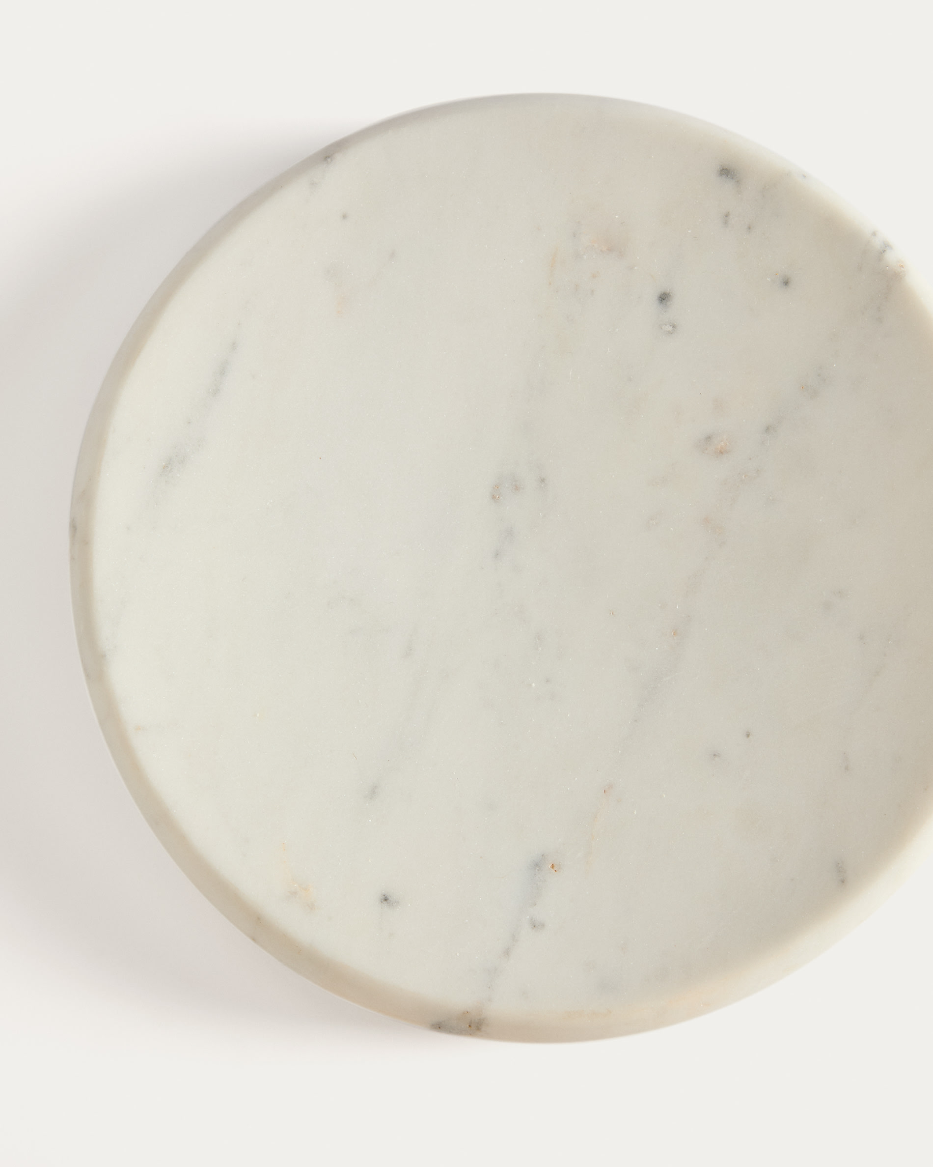 Obena tray in white marble Ø 25 cm