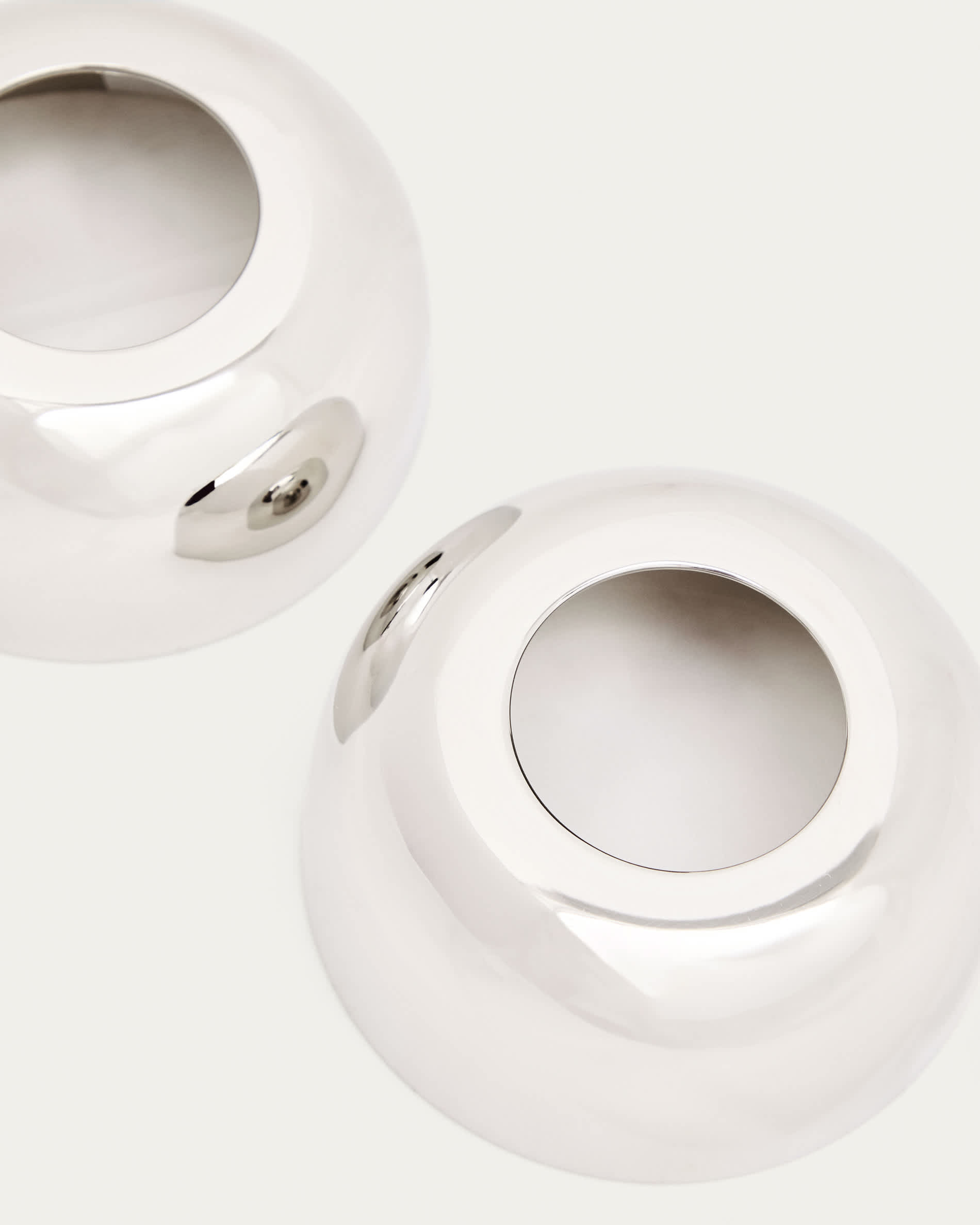 Nirela set of 2 stainless steel egg cups