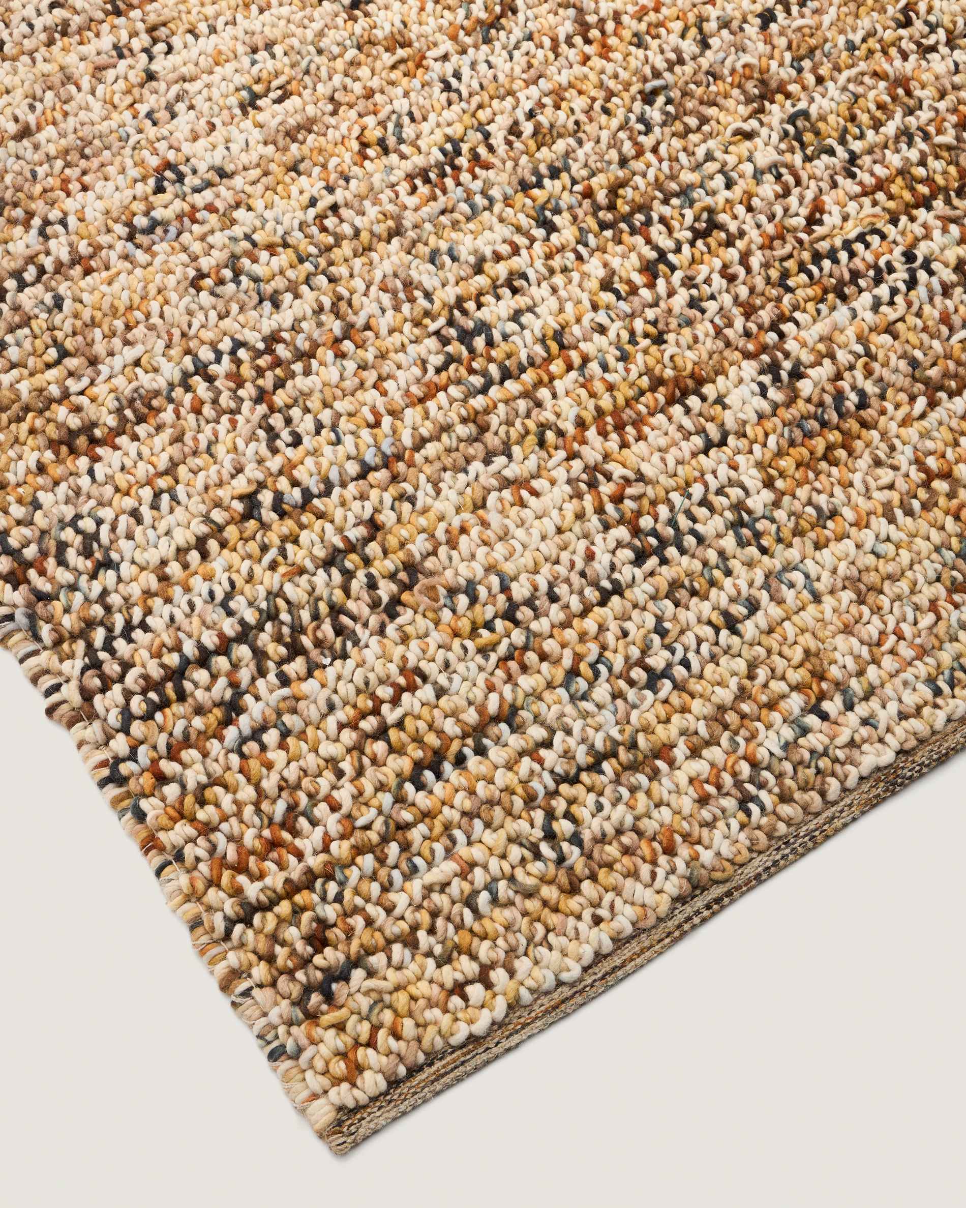 Elanis multicoloured bouclé wool rug 160 x 230cm