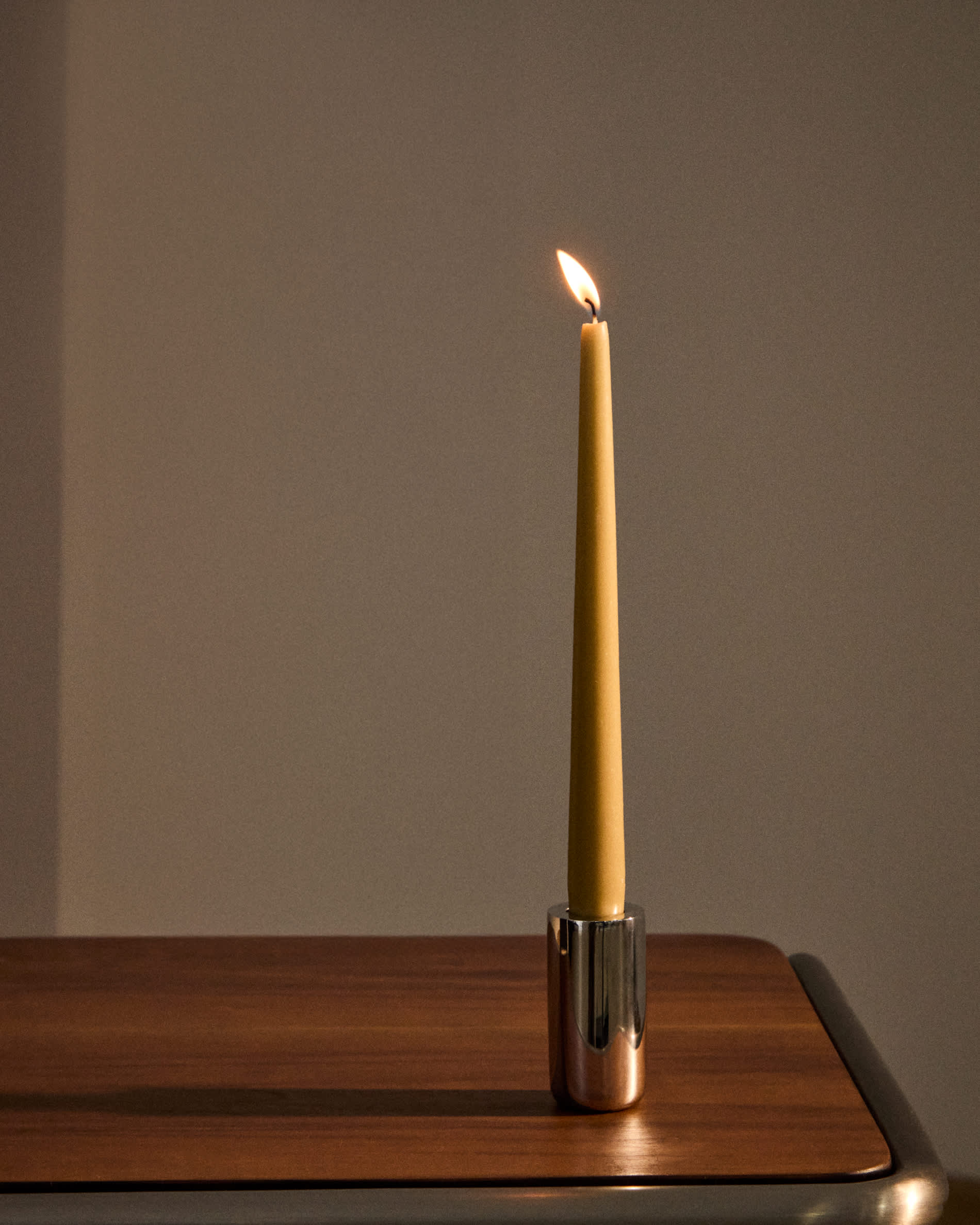 Talinen set of 4 beige candles