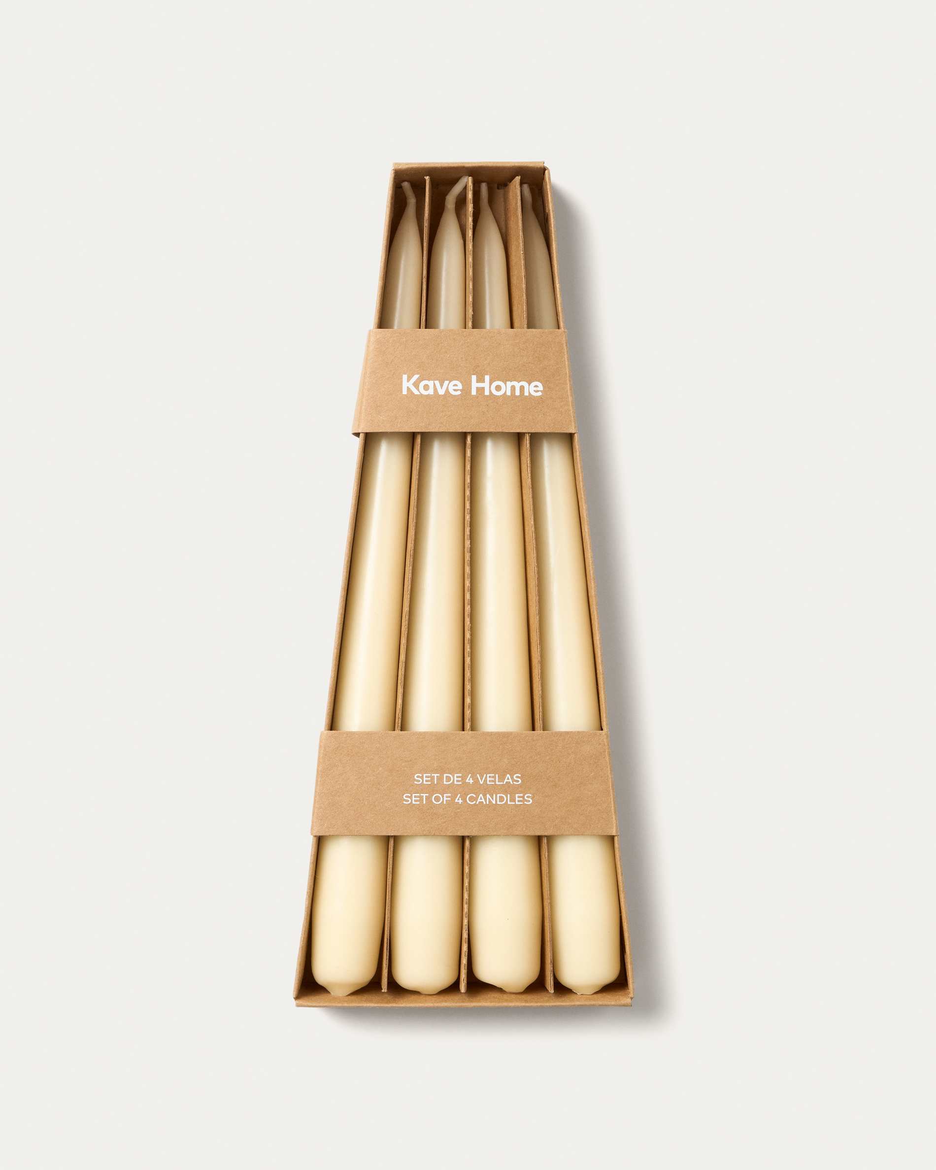 Talinen set of 4 white candles