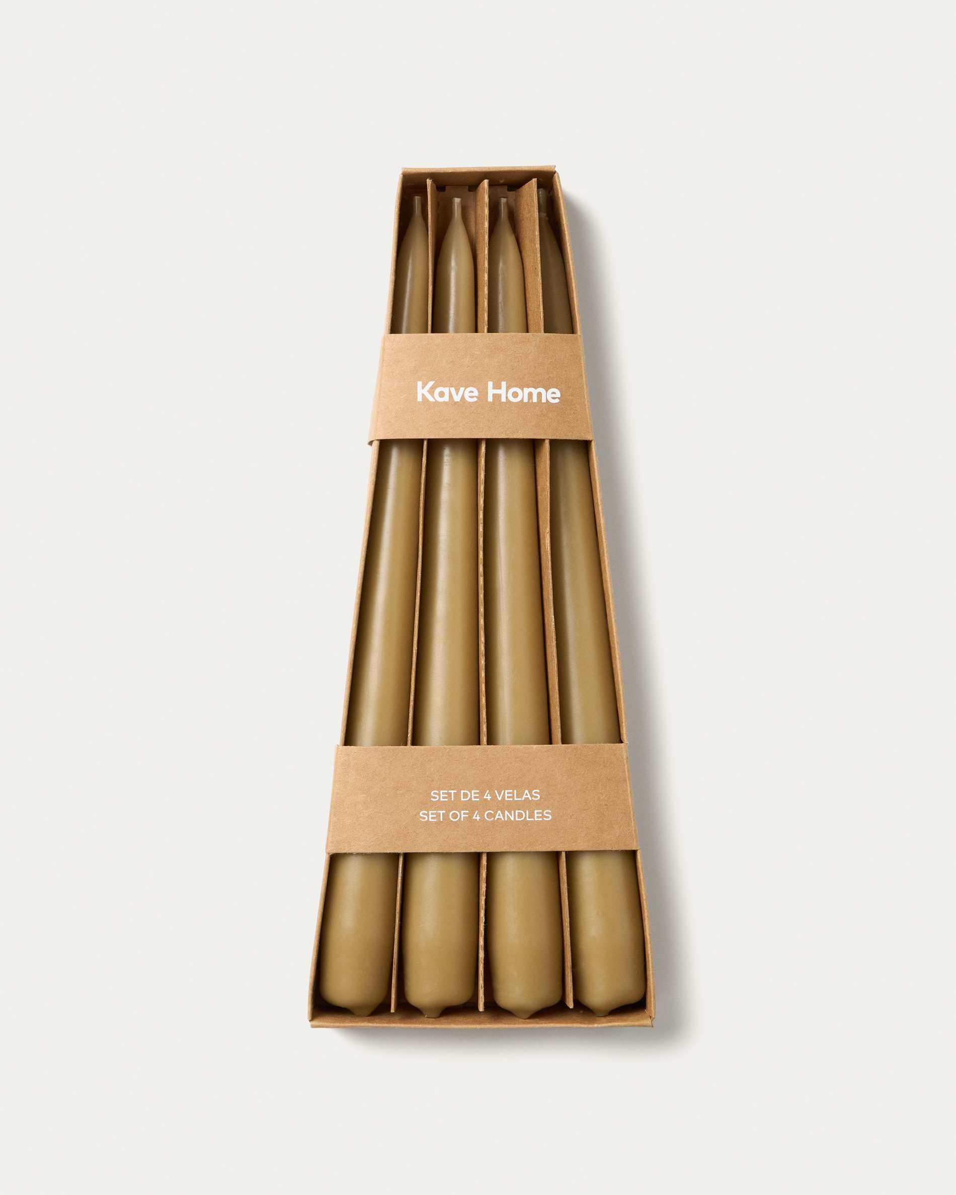 Talinen set of 4 beige candles
