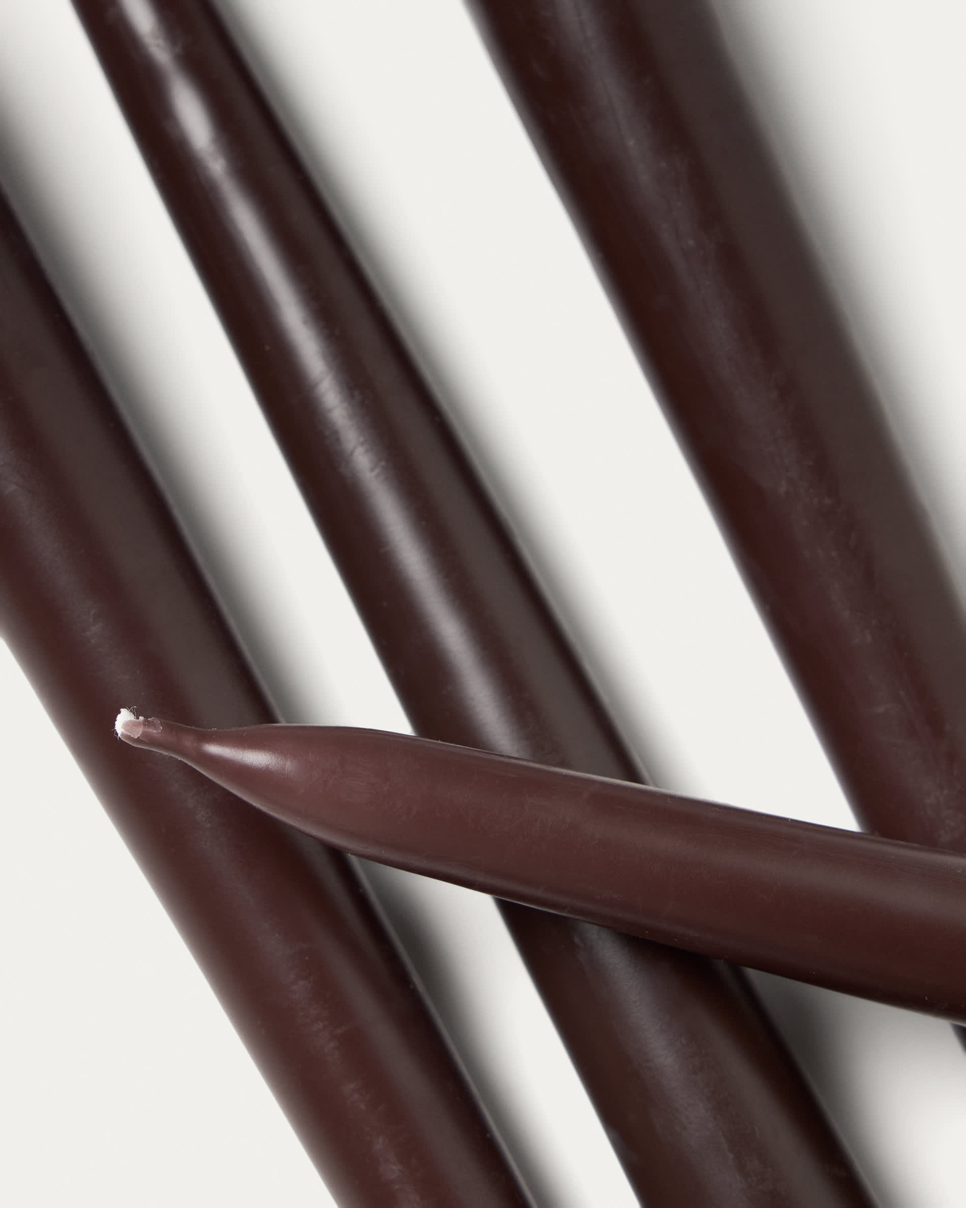 Talinen set of 4 brown candles