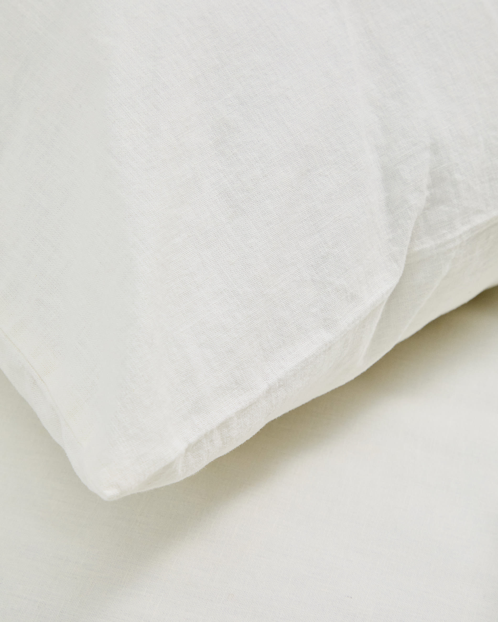 Simmel duvet cover and pillowcase set in ecru linen blend for 150 cm bed