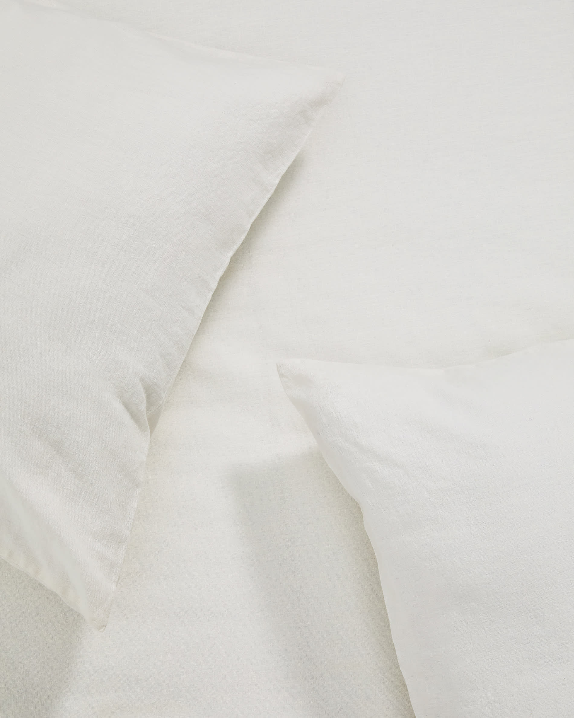 Simmel duvet cover and pillowcase set in ecru linen blend for 180 cm bed