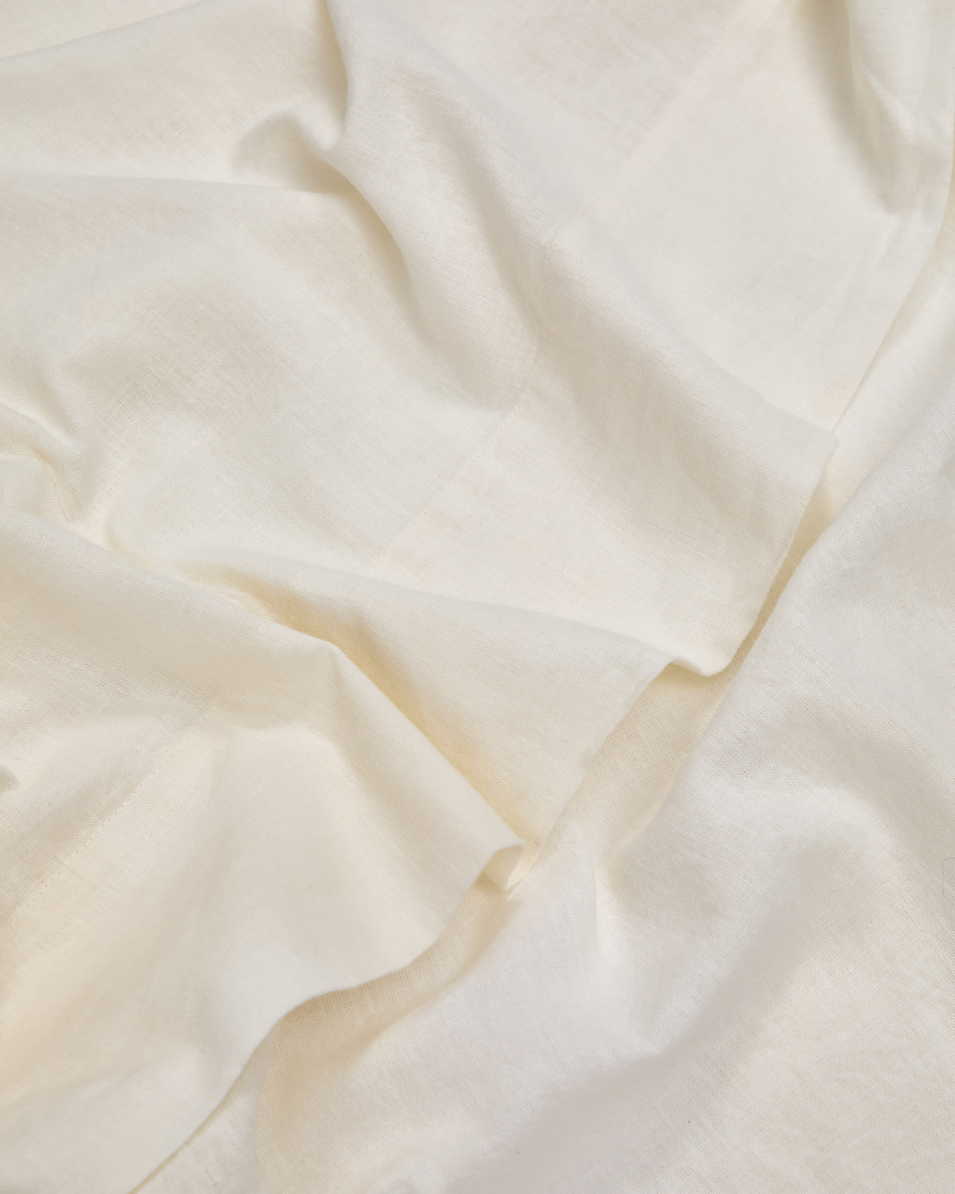Simmel beige linen blend top sheet for 90 cm bed