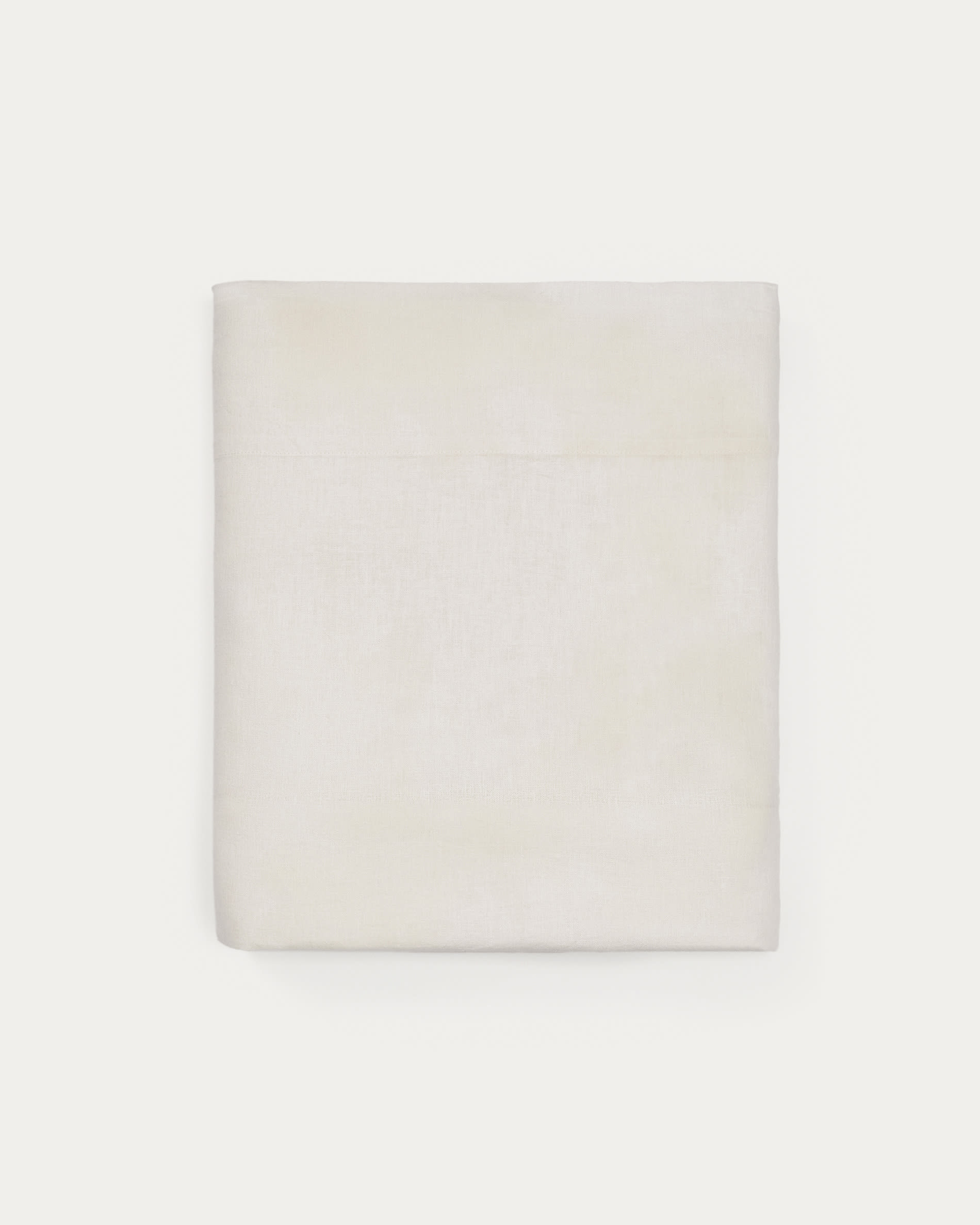Simmel ecru linen blend top sheet for 180 cm bed