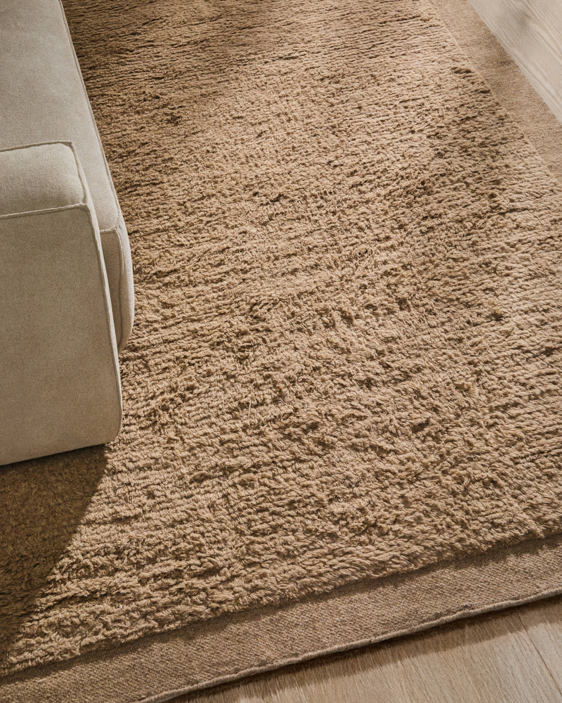 Marely beige wool rug 300 x 200cm
