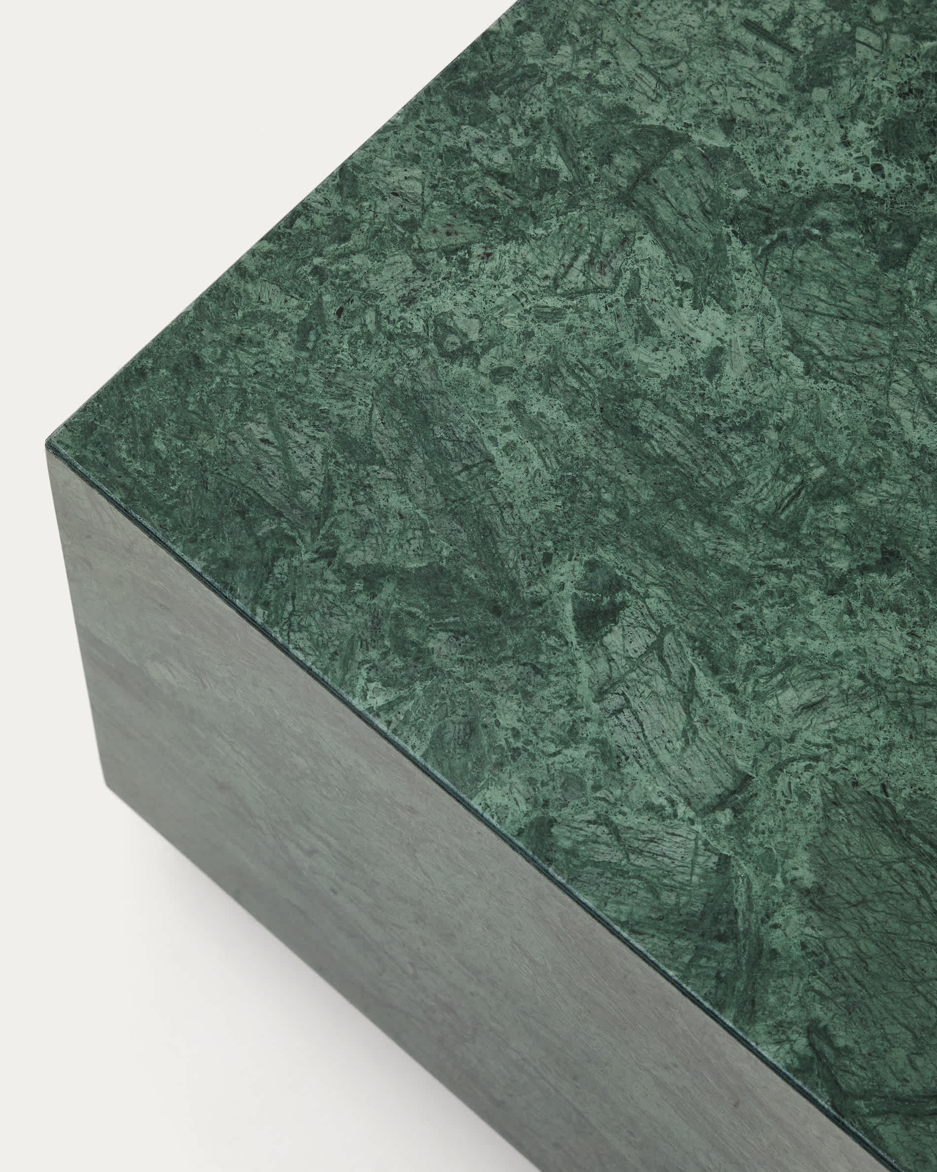 Sorein coffee table in green marble 100 x 50 cm