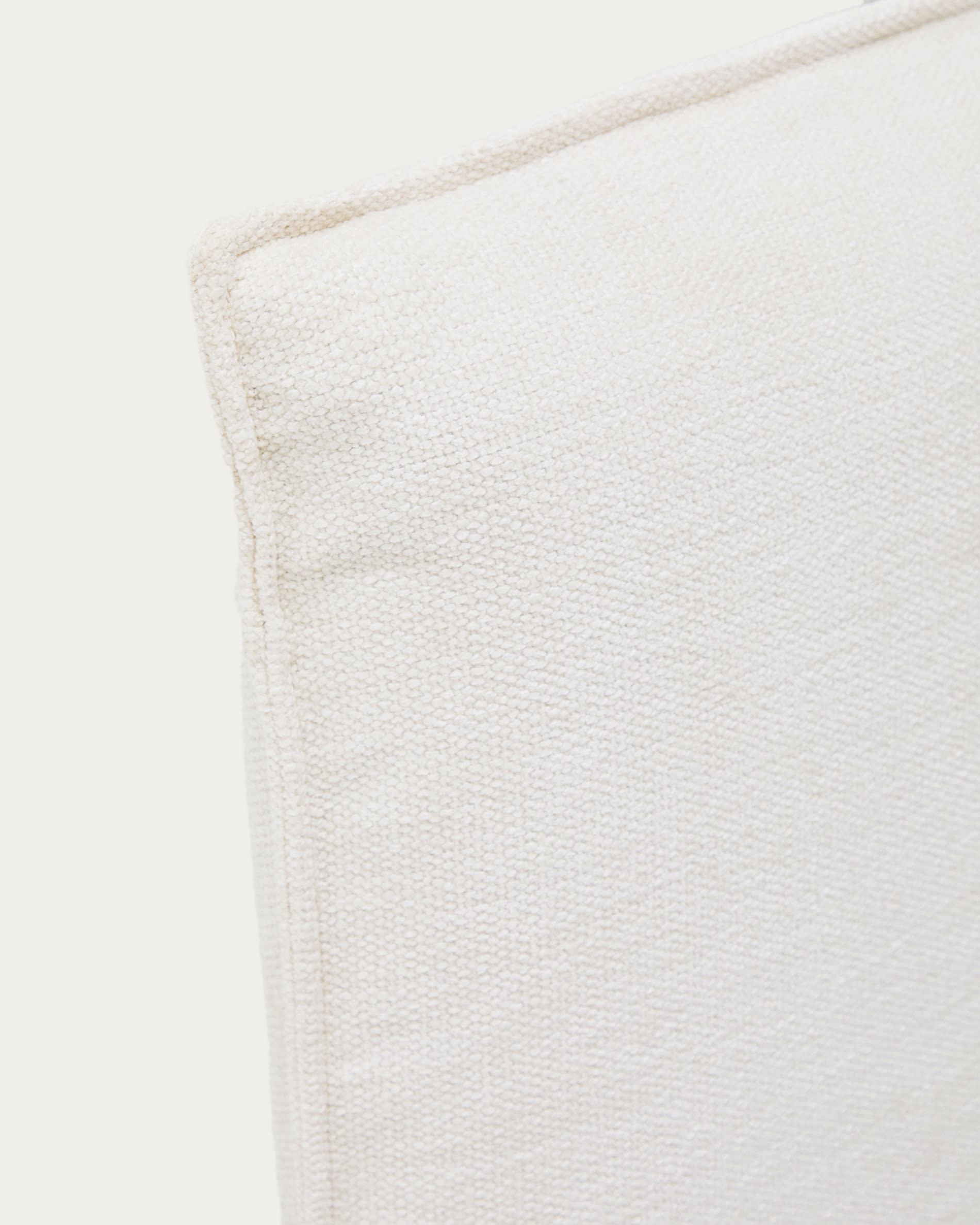 Jaira white chenille bed with removable cover for mattress 160x200cm FSC Mix Credit