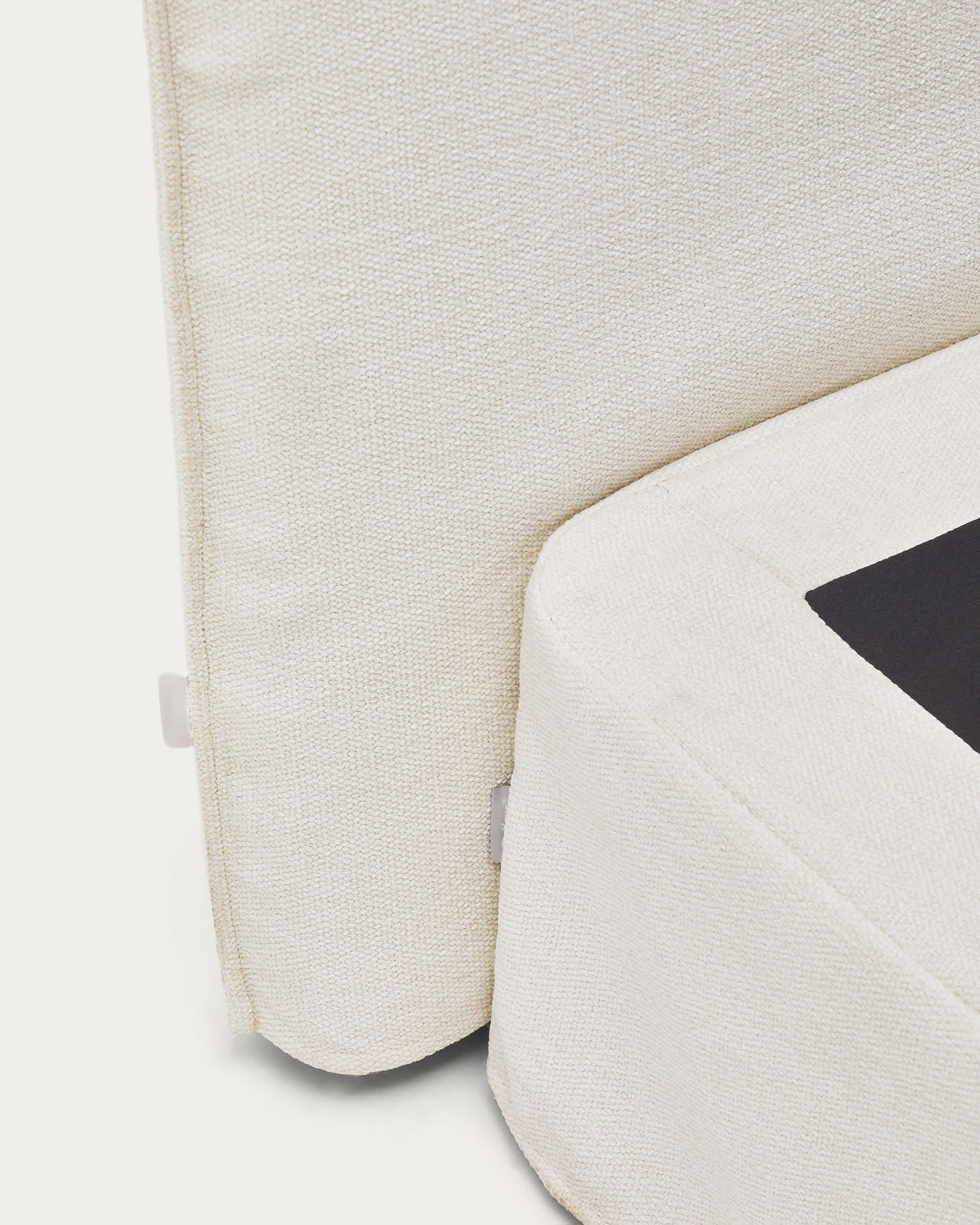 Jaira white chenille bed with removable cover for mattress 160x200cm FSC Mix Credit