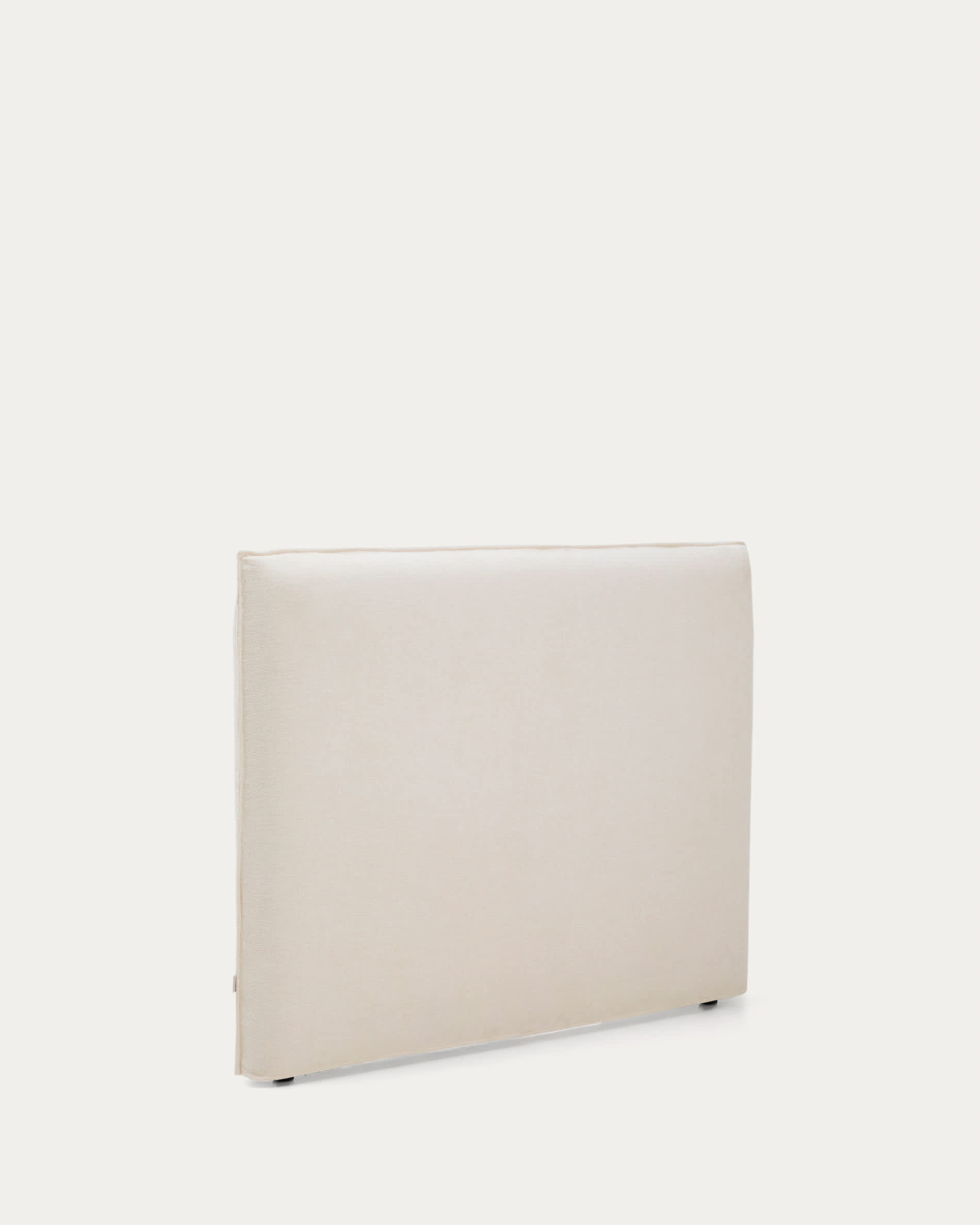 Jaira white chenille headboard with removable cover for beds up to 150cm FSC Mix Credit