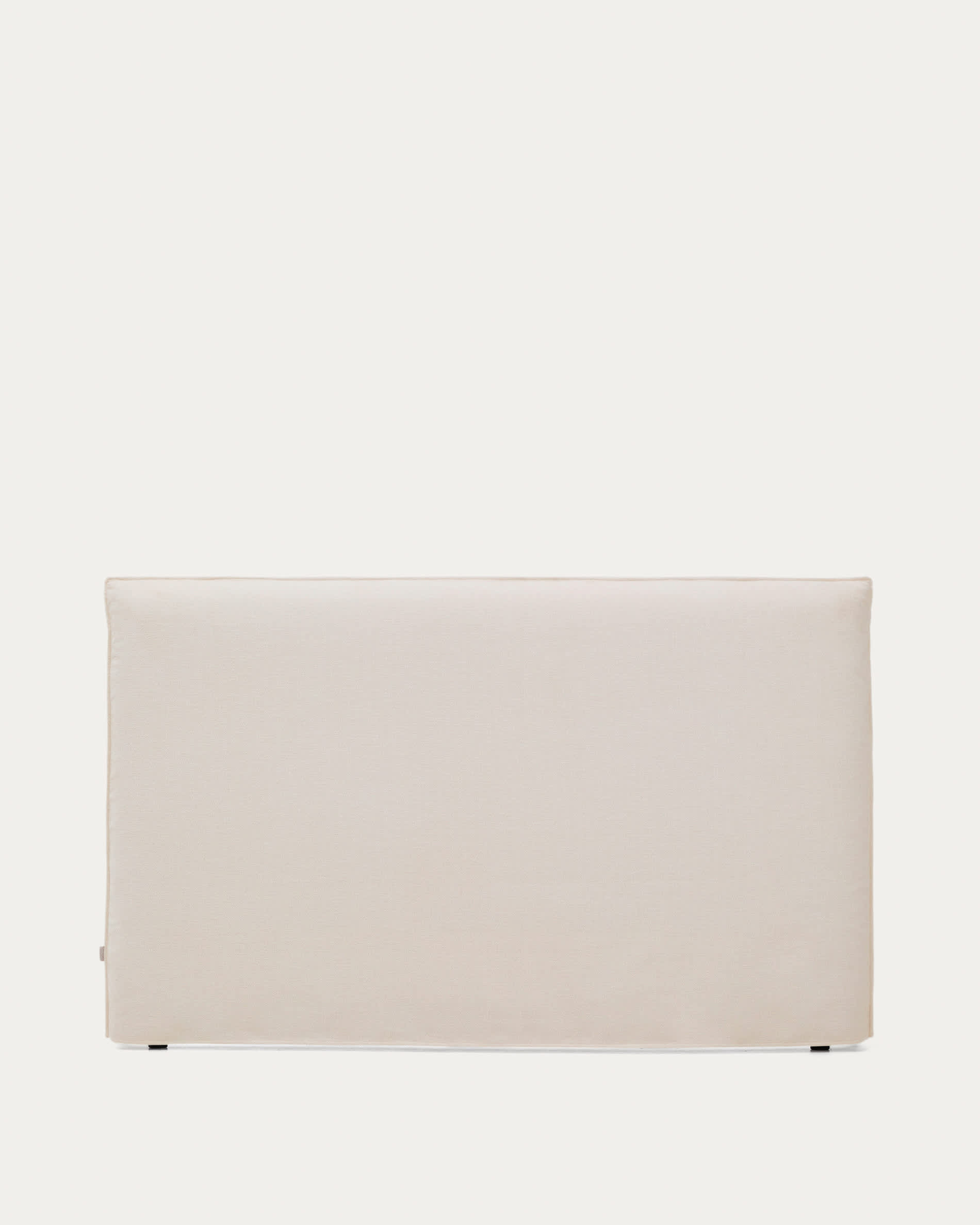 Jaira white chenille headboard with removable cover for beds up to 180cm FSC Mix Credit