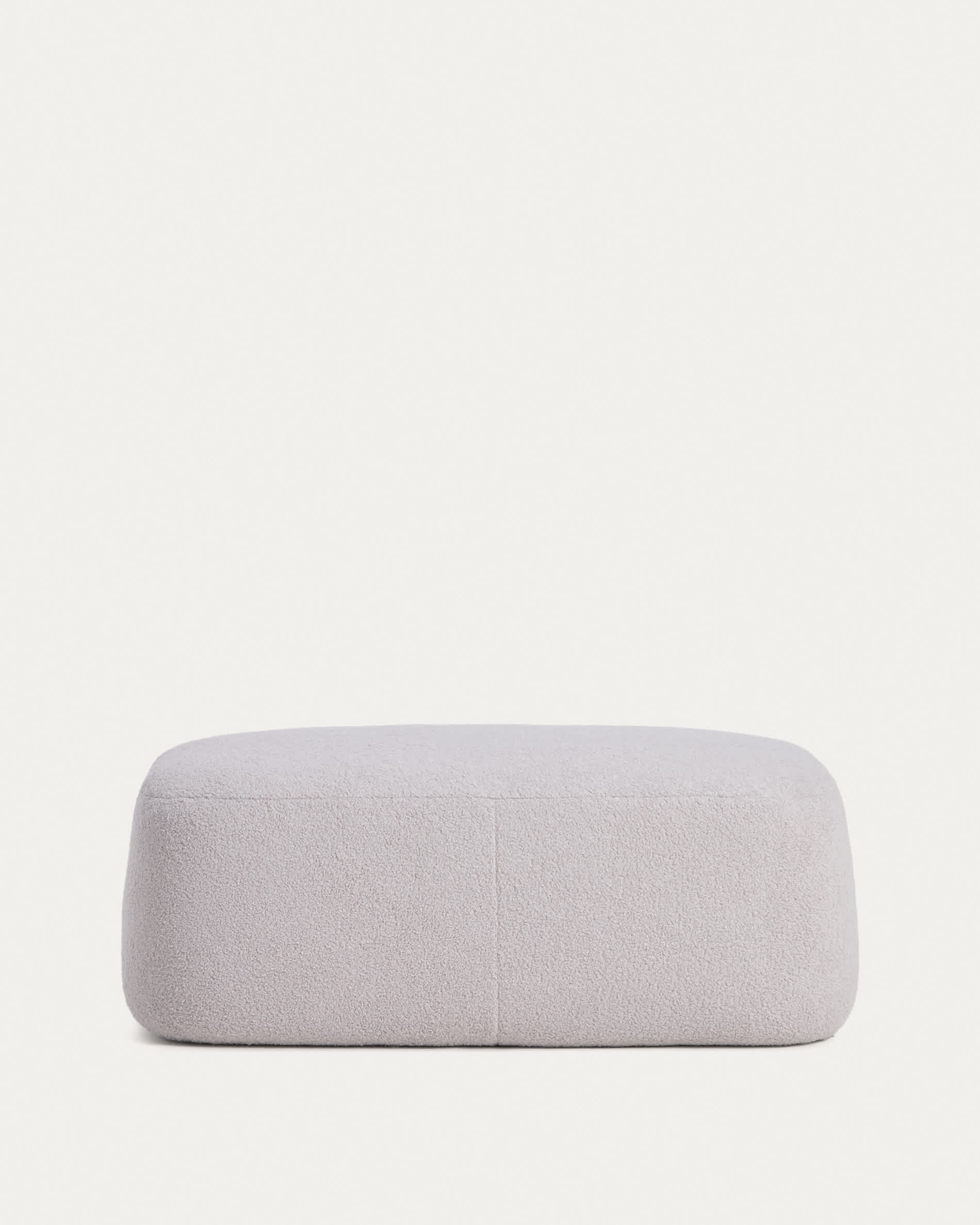 Martina grey bouclé footrest 123 x 85 cm FSC Mix Credit