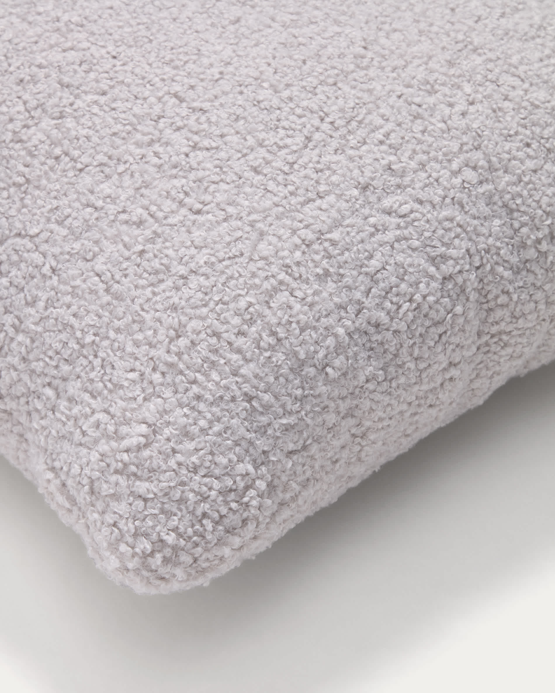 Martina grey bouclé cushion 60 x 52 cm