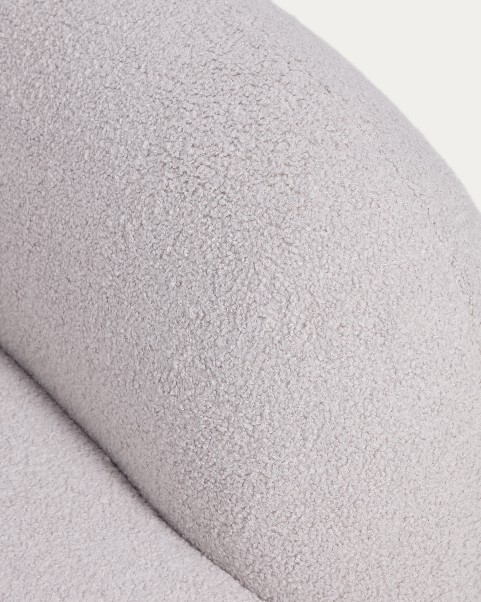Martina grey bouclé 3-seater sofa 246 cm FSC Mix Credit