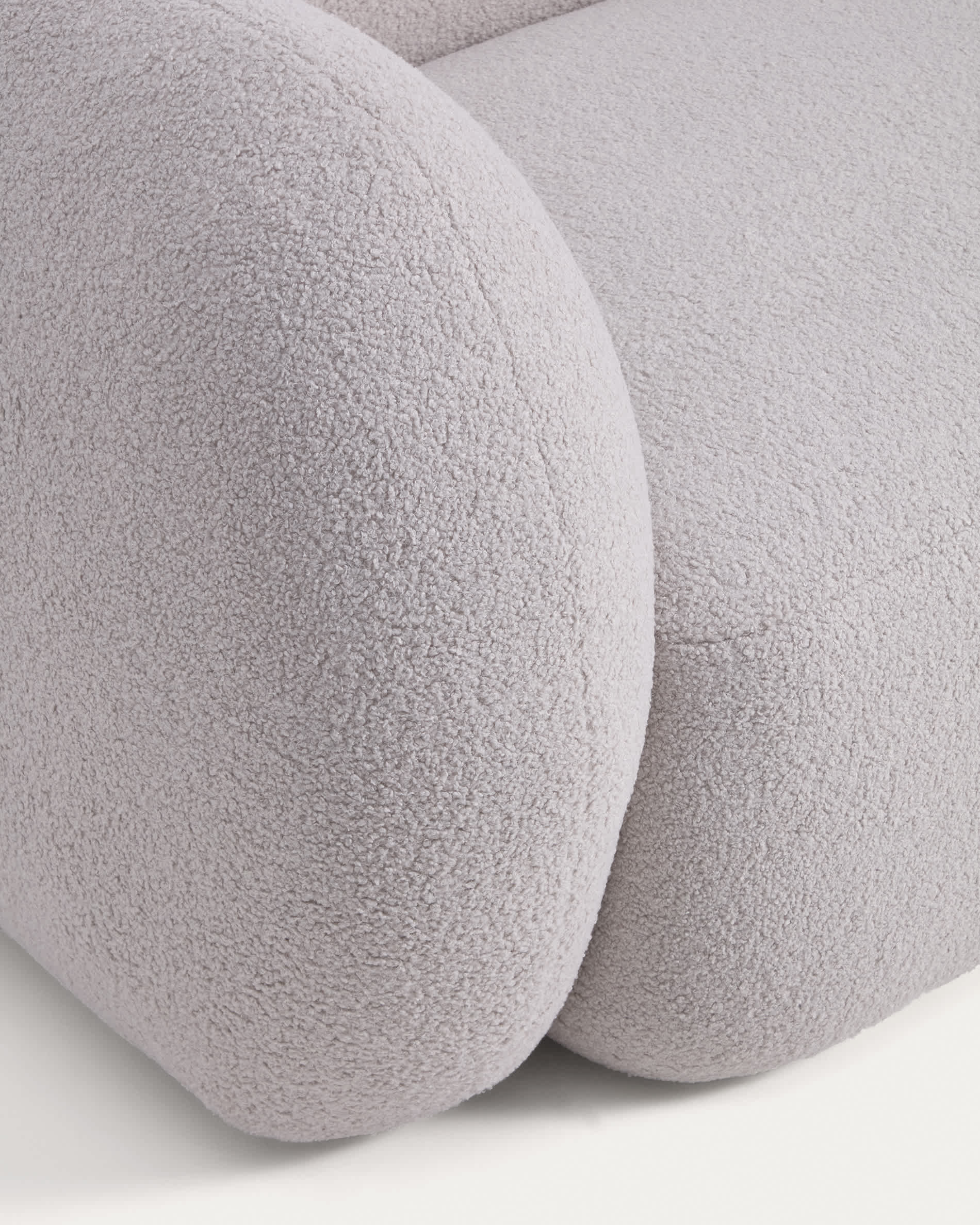 Martina grey bouclé 3-seater sofa 246 cm FSC Mix Credit