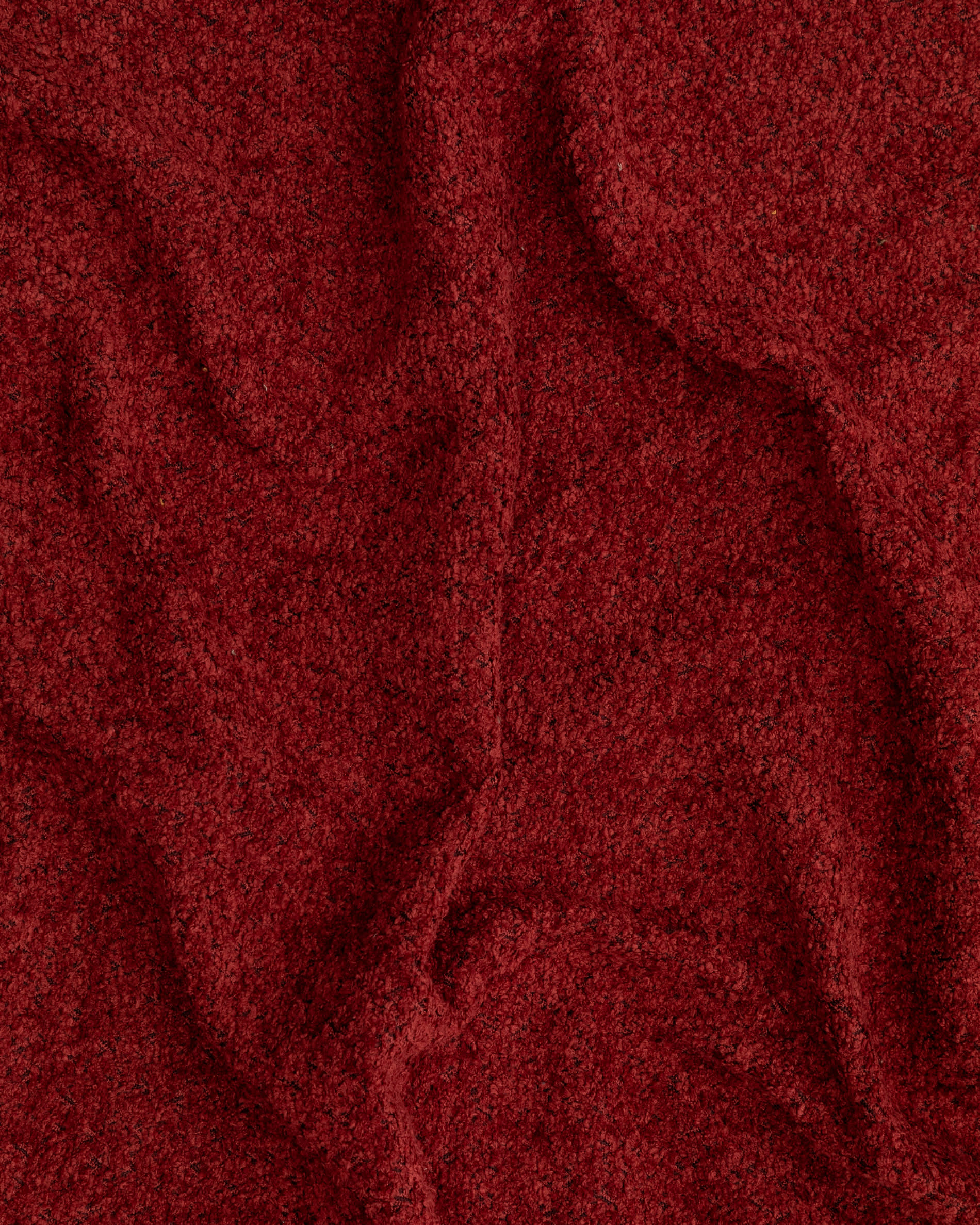 Club burgundy bouclé armchair