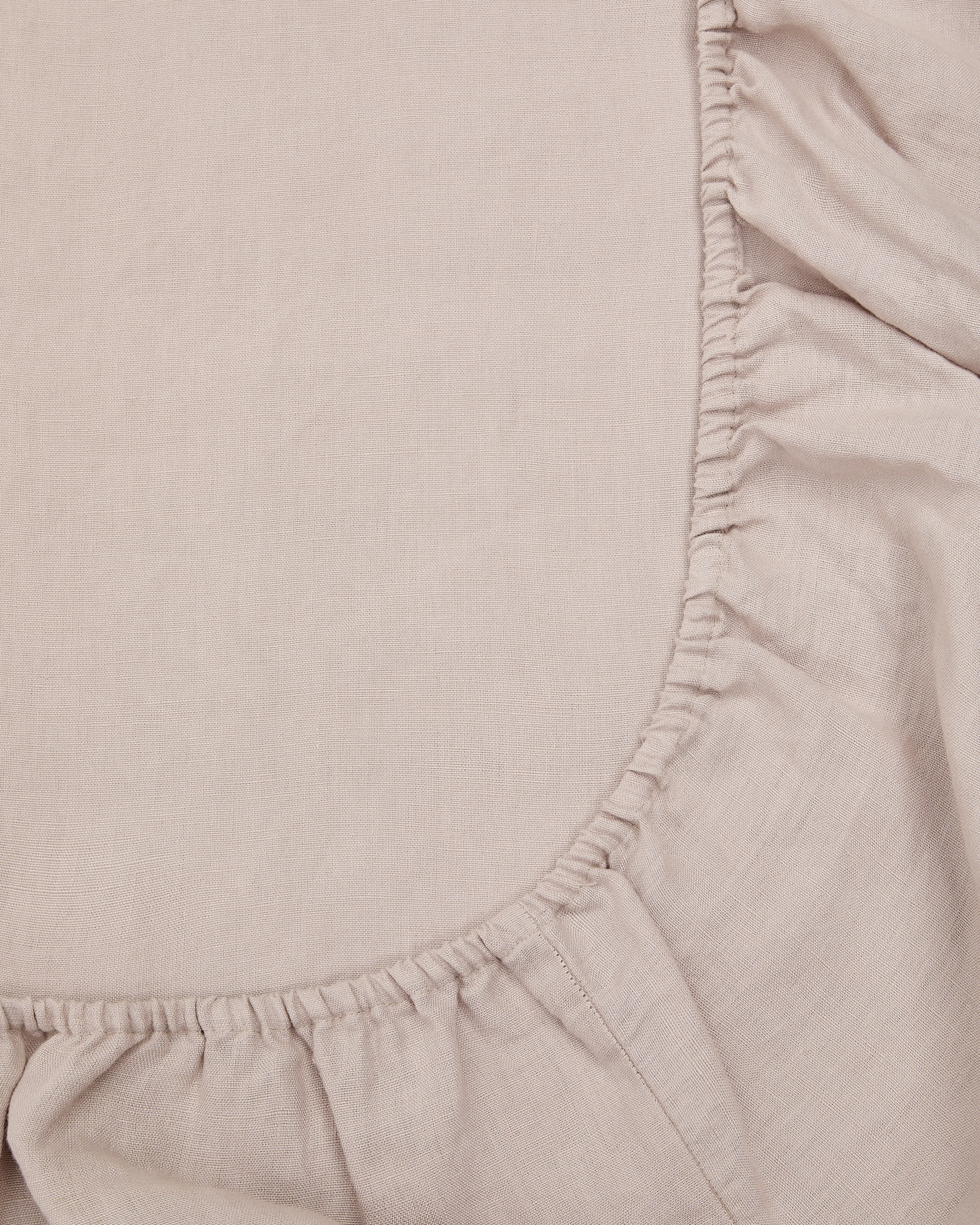 Simmel ecru linen blend adjustable bottom sheet for 160 cm bed