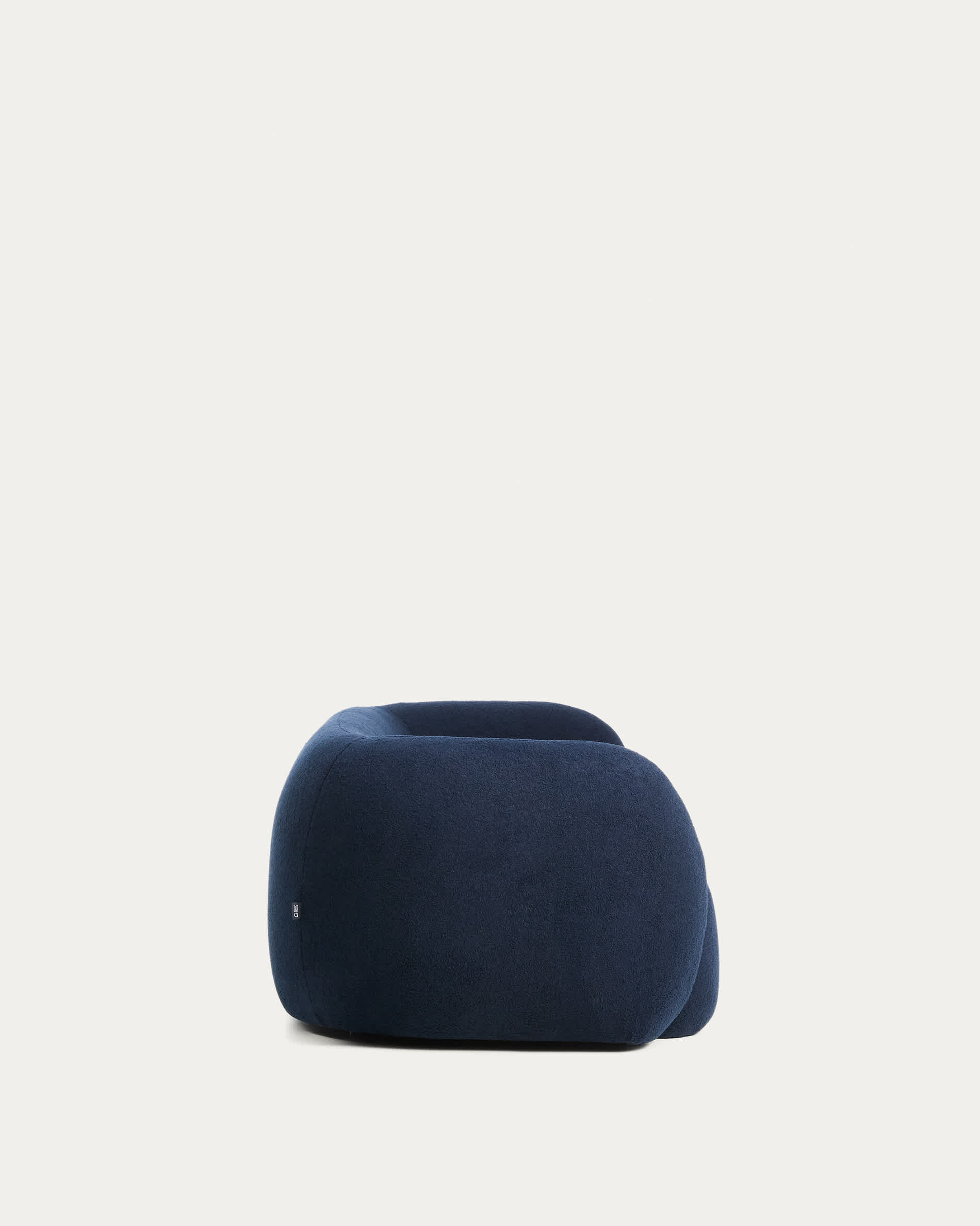 Martina navy blue bouclé 3-seater sofa 246 cm FSC Mix Credit