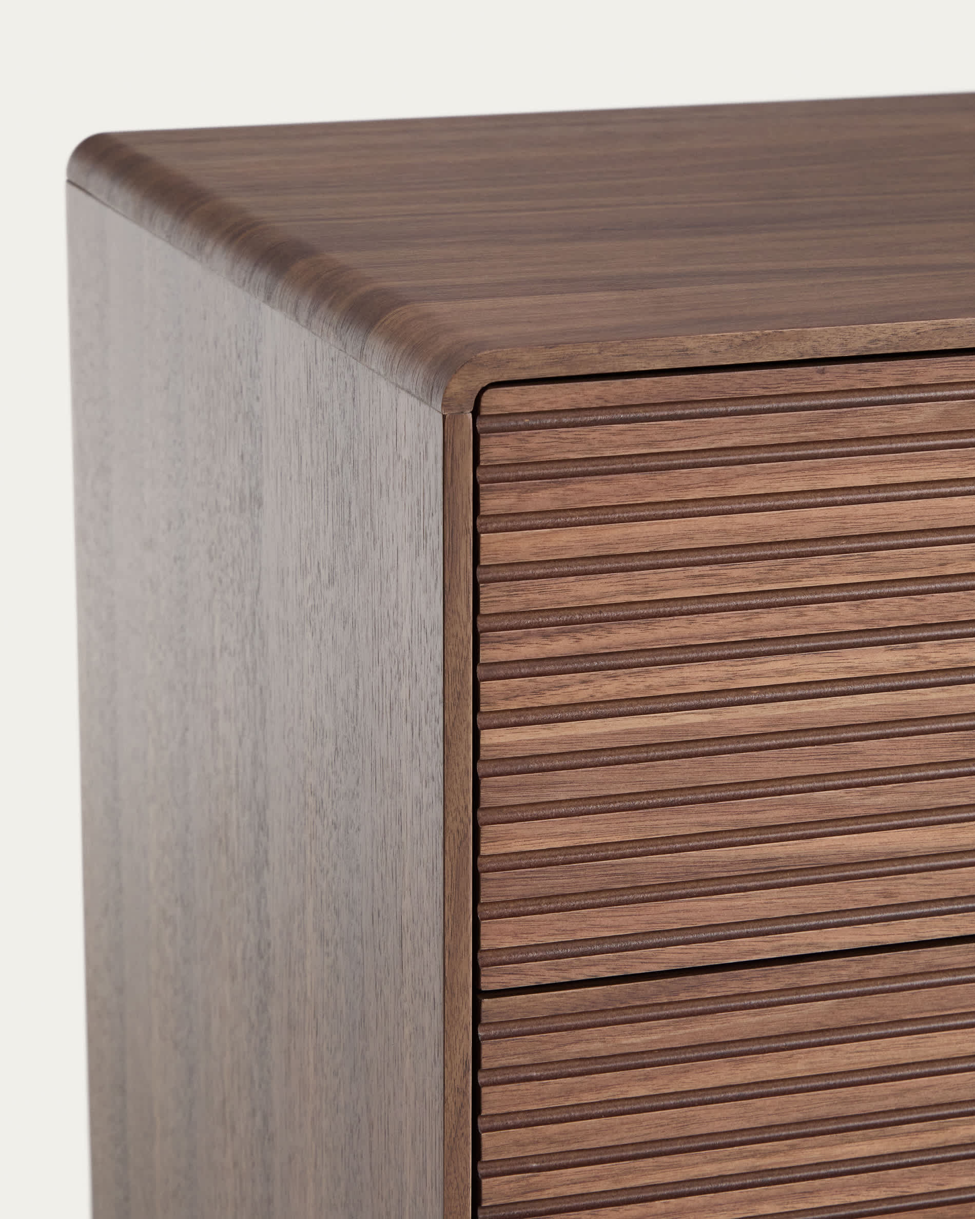 Norlen 6-drawer chest of drawers in walnut veneer FSC Mix Credit 120 x 75 cm