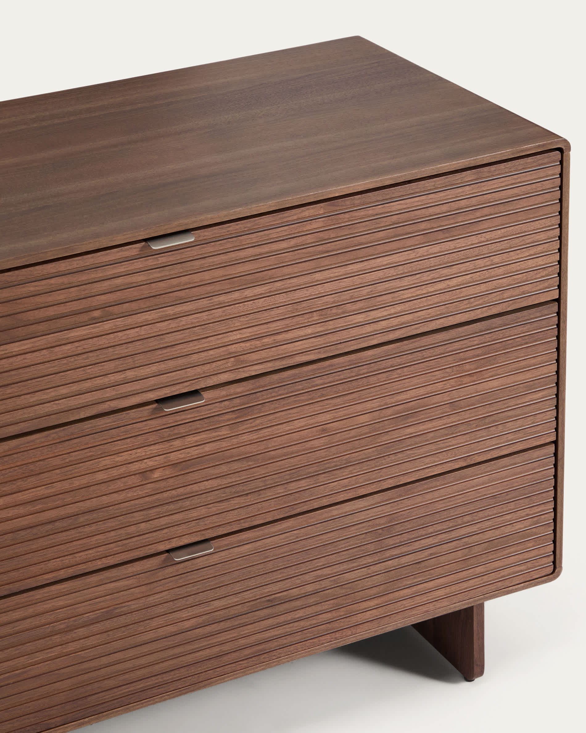 Norlen 3-drawer chest of drawers in walnut veneer FSC Mix Credit 101 x 75 cm