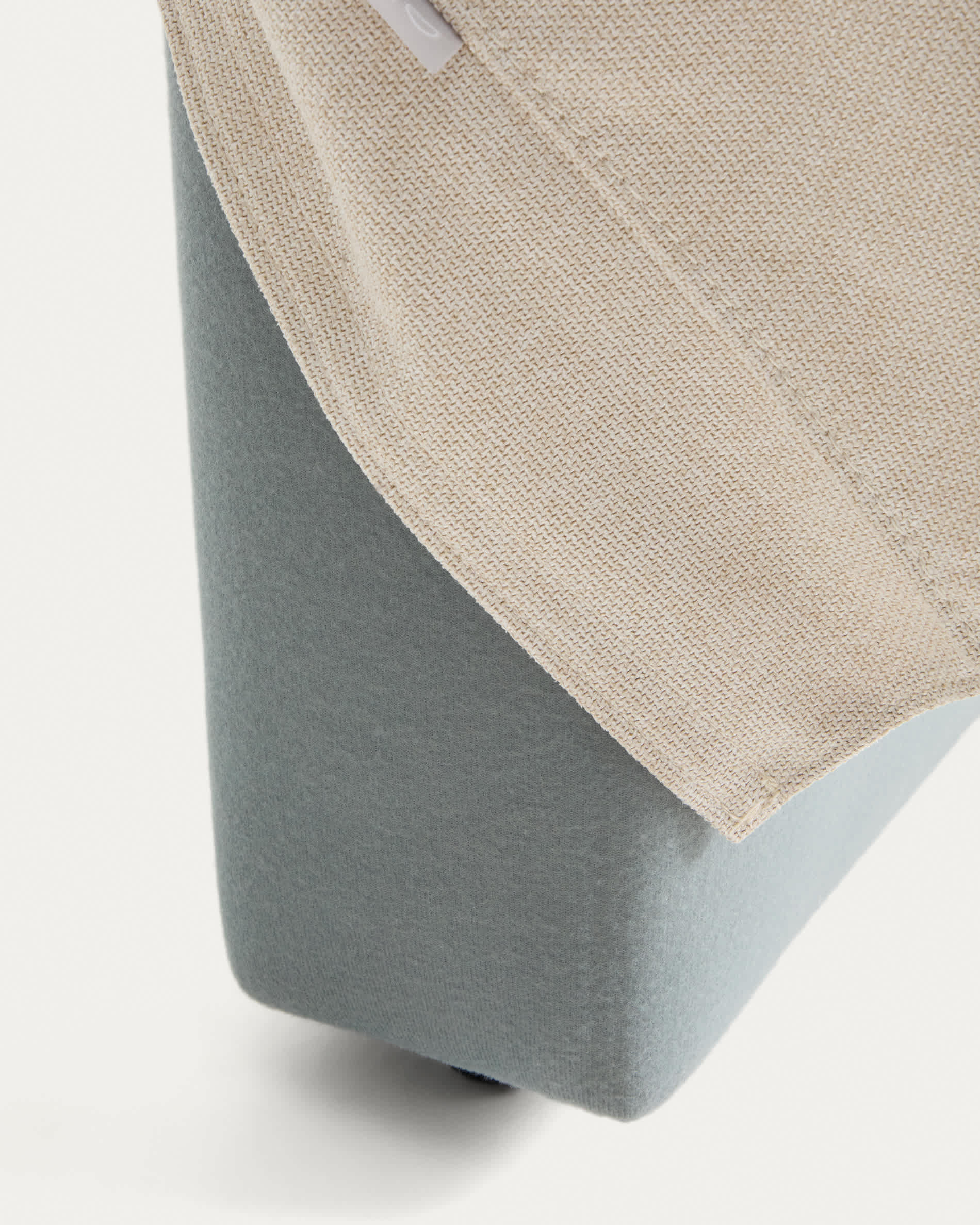 Blok ecru headboard with removable cover for bed up to 160cm
