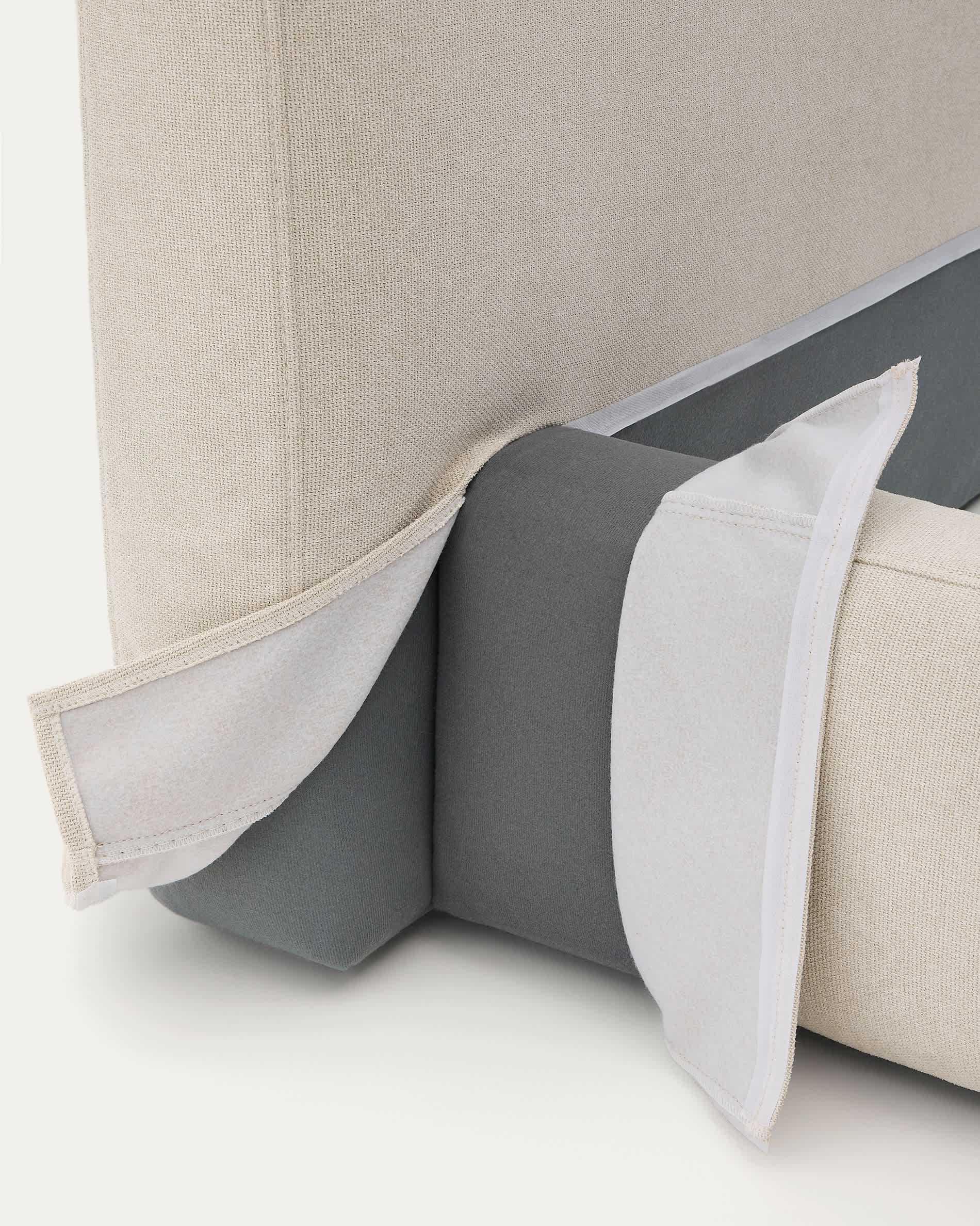 Cover for the beige Blok bed for a 90 x 200 cm mattress