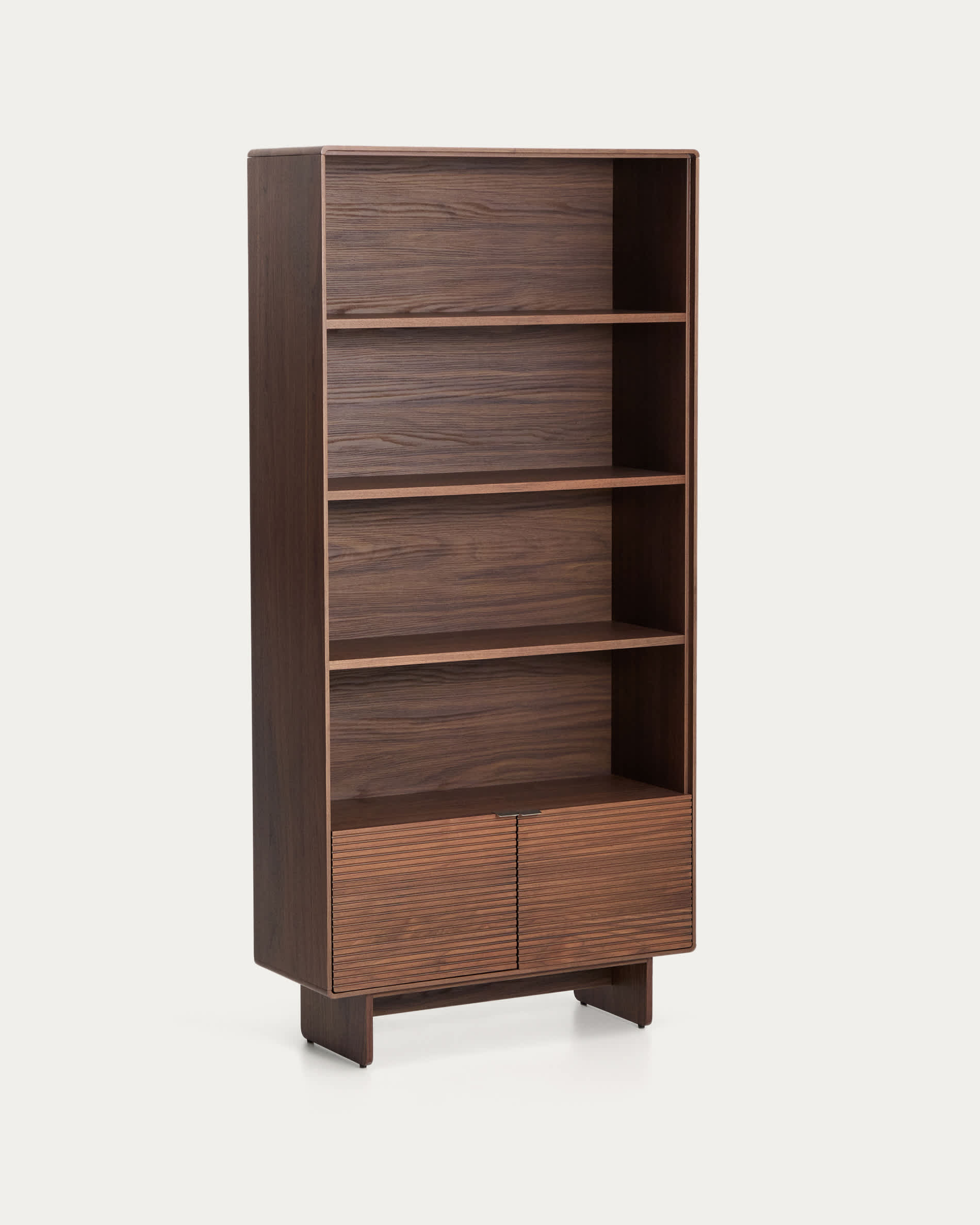 Norlen shelving unit in walnut veneer FSC Mix Credit 90 x 190 cm