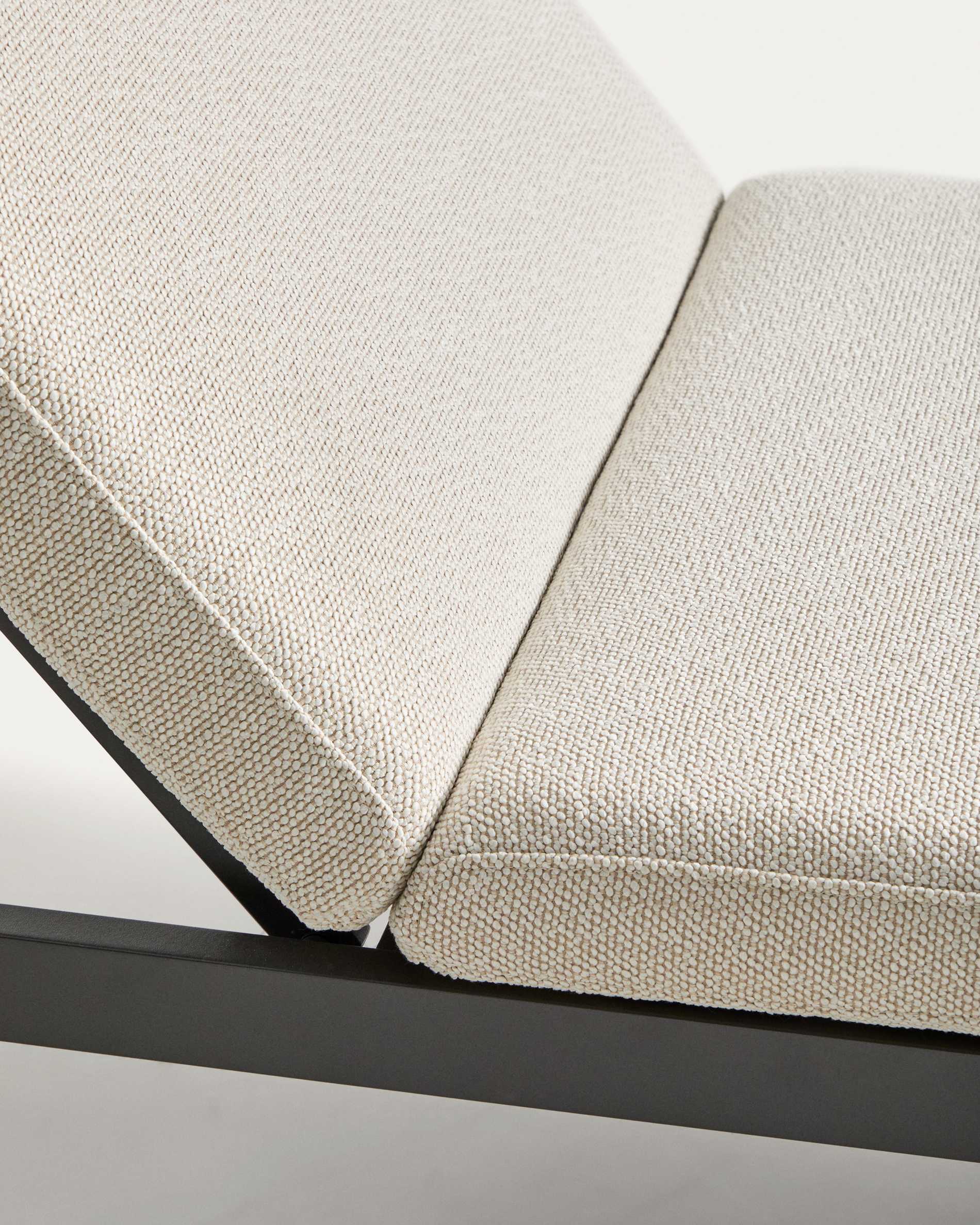 Kionia graphite aluminium sun lounger.