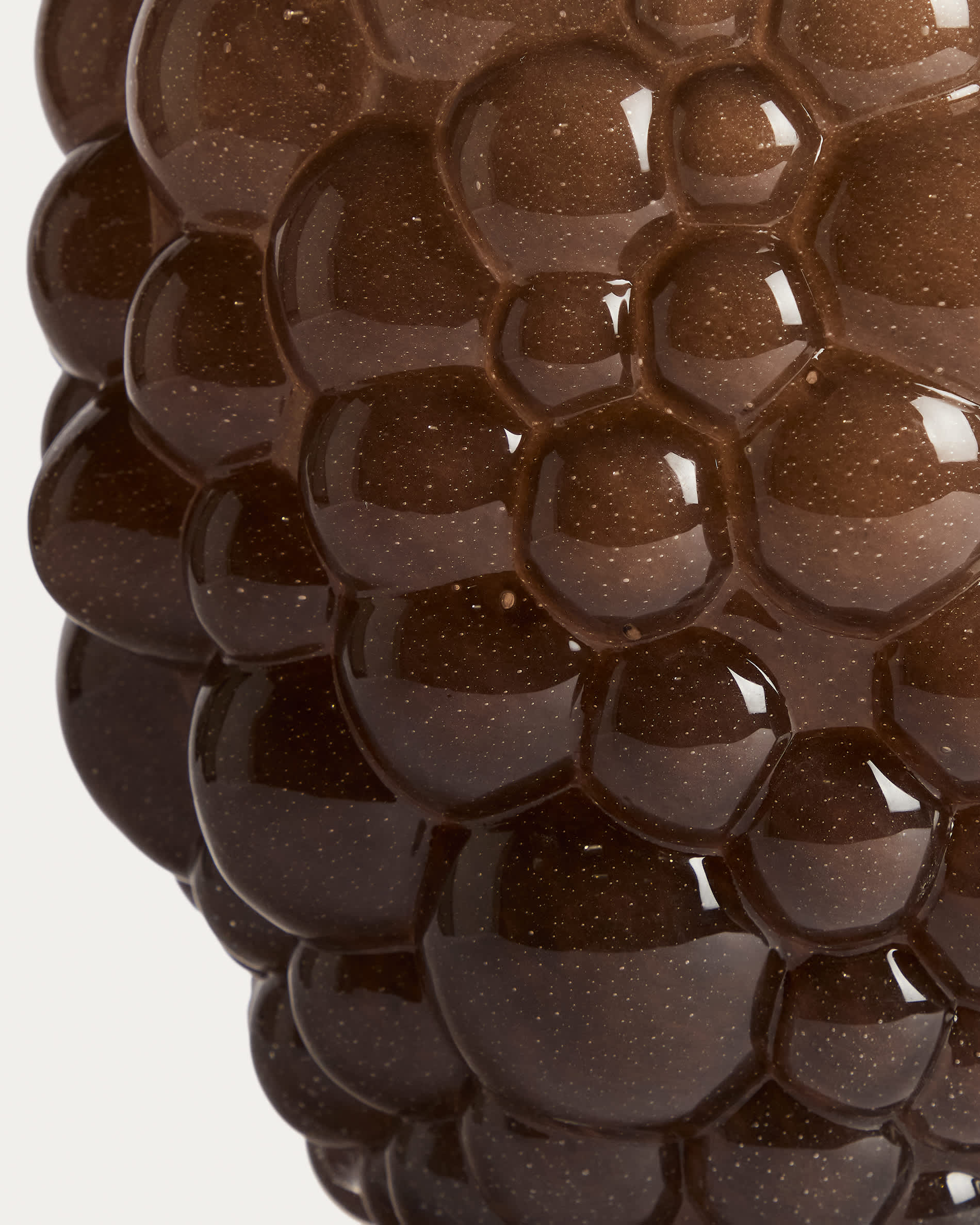 Mure brown glass vase 30cm