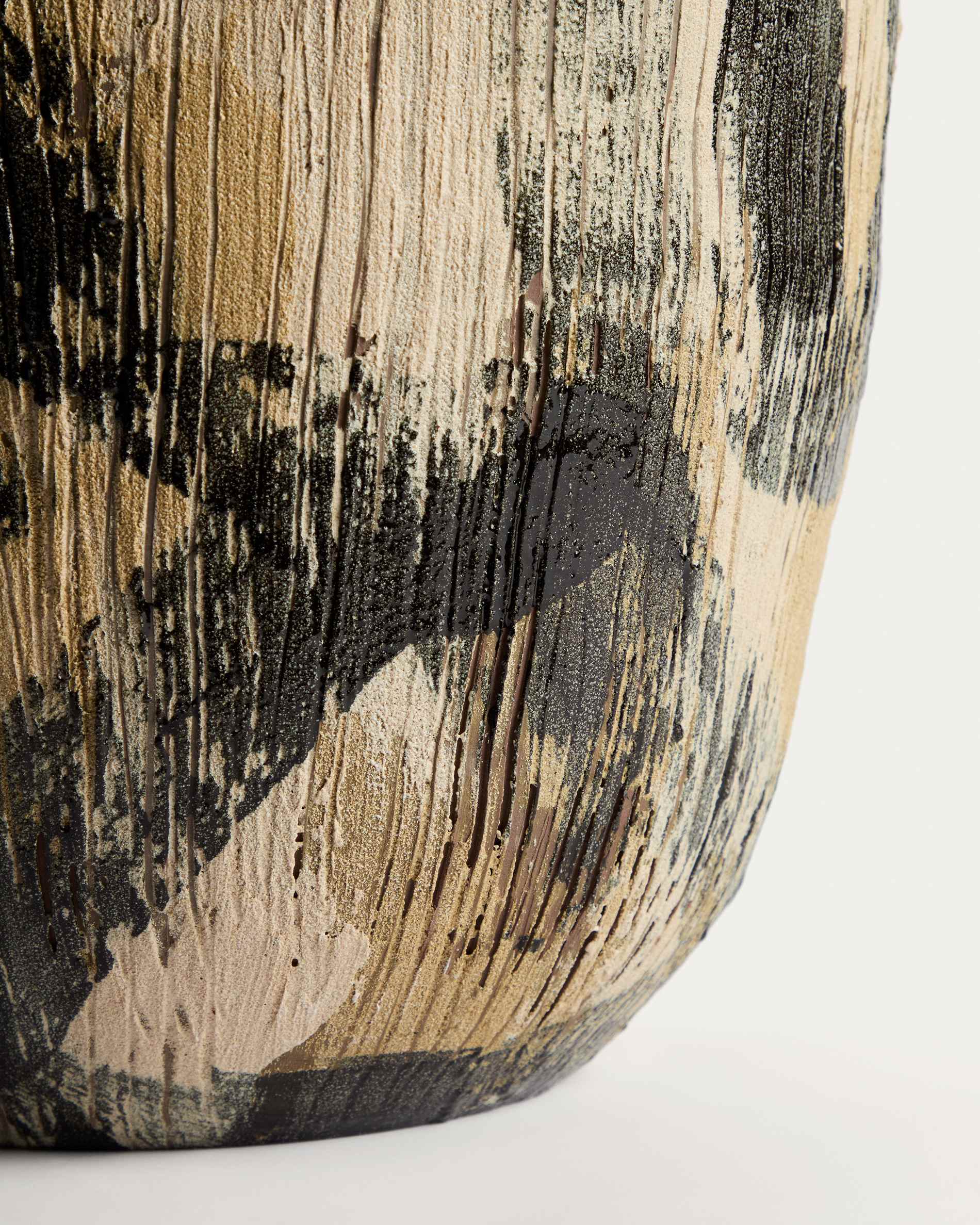 Dirva brown ceramic vase 38cm