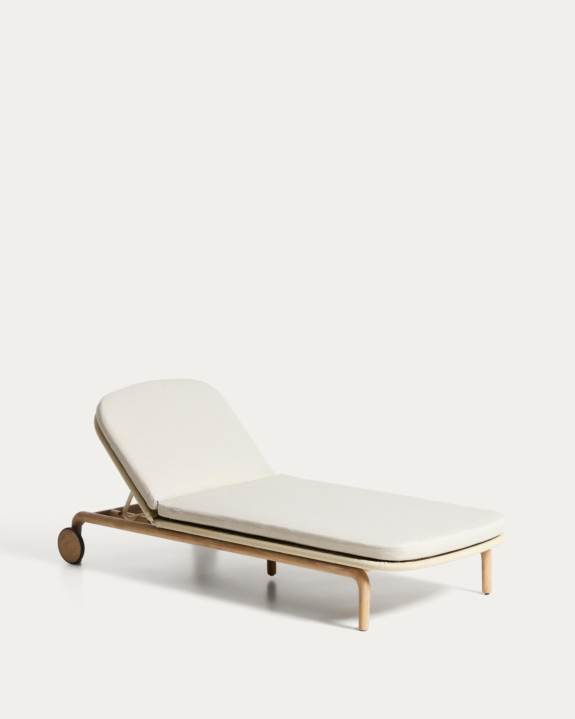 Bain de soleil Alipa en bois d’acacia et corde écrue — Kave Home