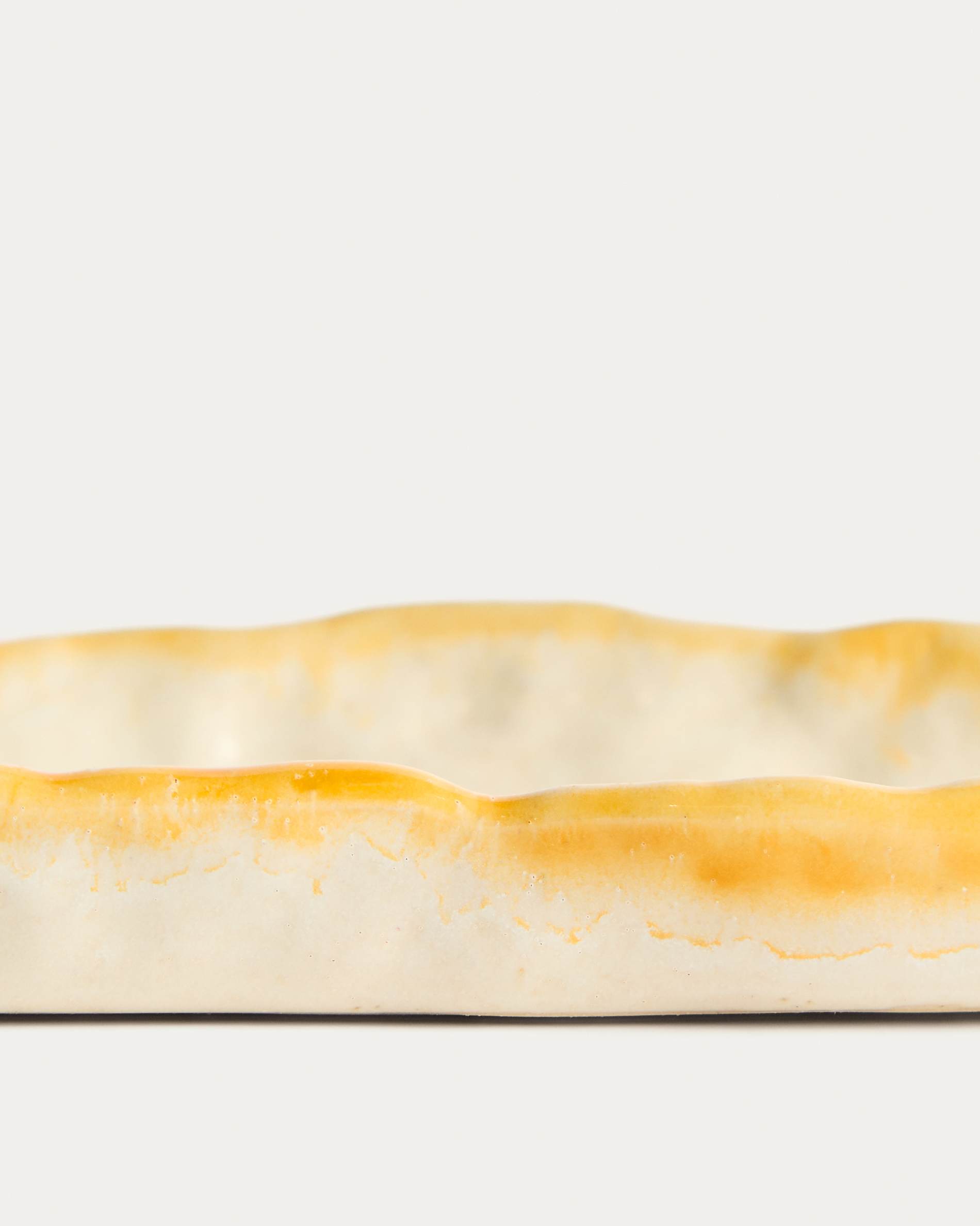 Belor white ceramic tray 31.8 x 13cm